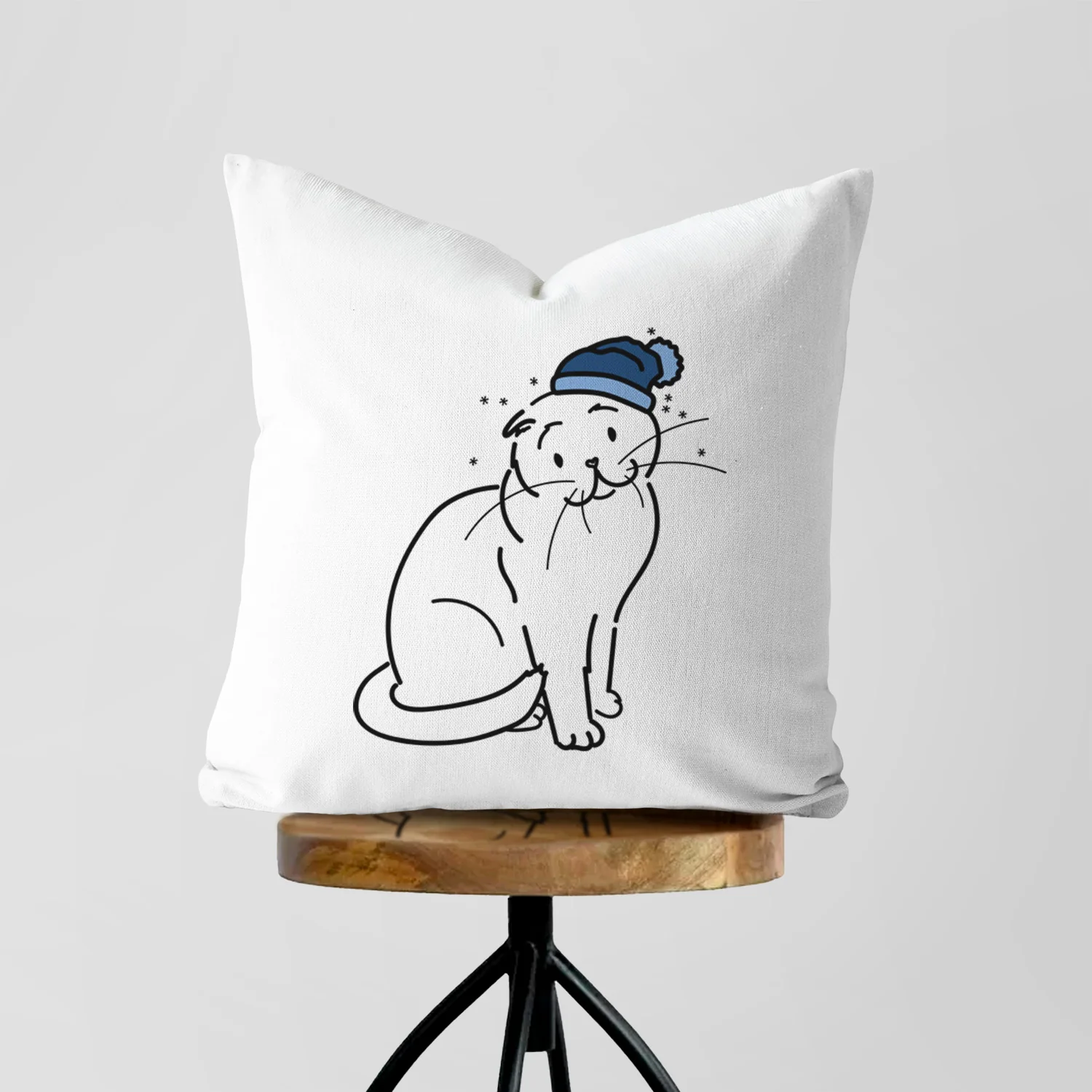 Love Always Scottish Fold Cat - Hank - Throw Pillow Cover - Image 4