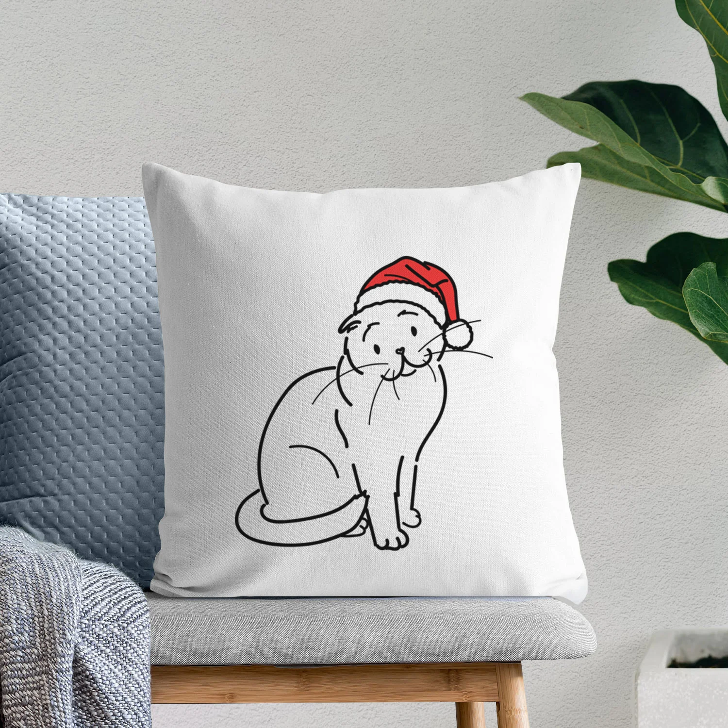 Love Always Scottish Fold Cat - Hank - Throw Pillow Cover - Image 9