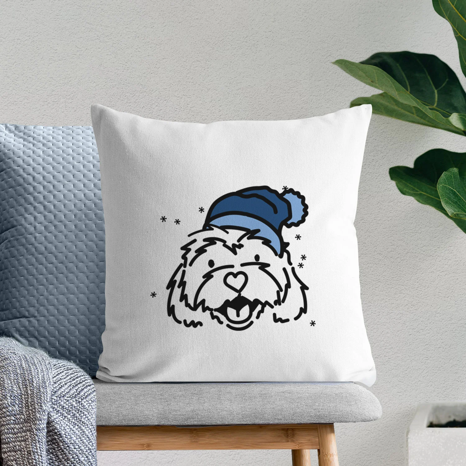 Love Always Cavachon - Harry -  Throw Pillow Cover - Image 10