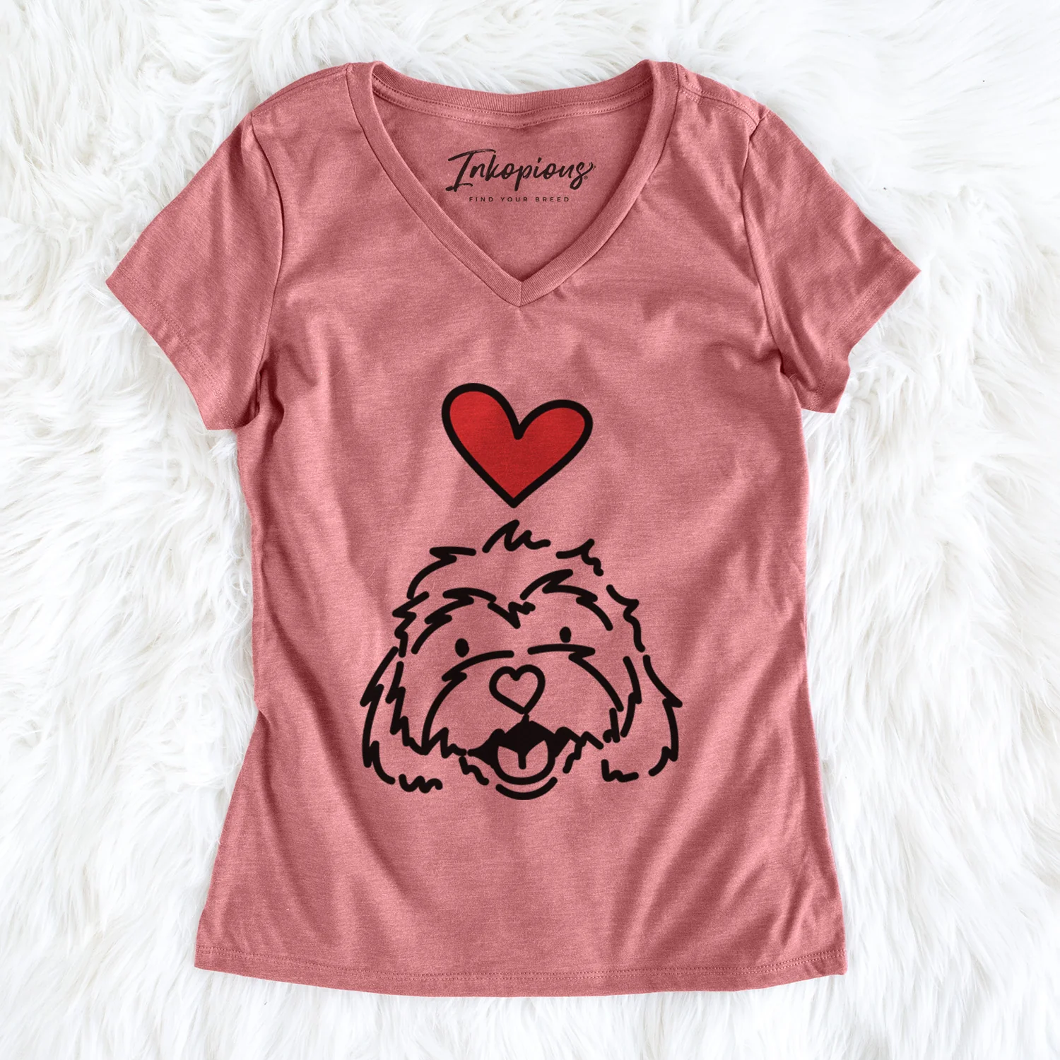 Love Always Cavachon - Harry - Women's Perfect V-neck Shirt - Image 3