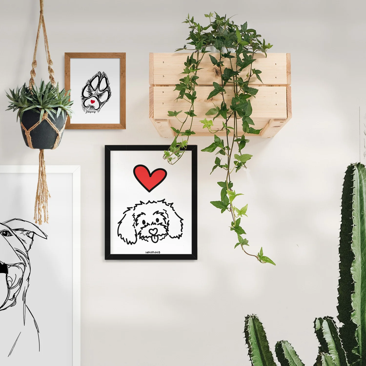 Love Always Maltipoo - Holly Art Print - Image 4
