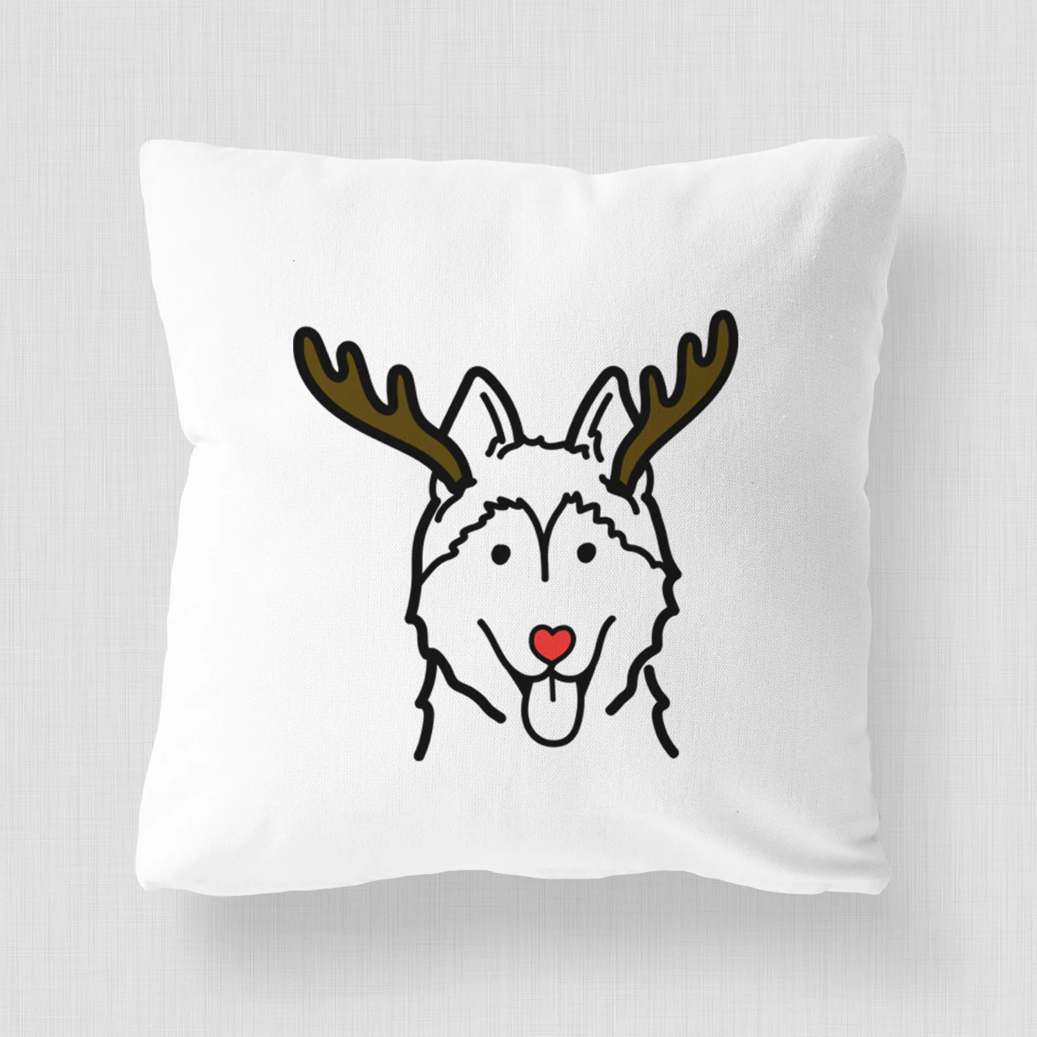 Love Always Siberian Husky - Throw Pillow Cover - Image 4