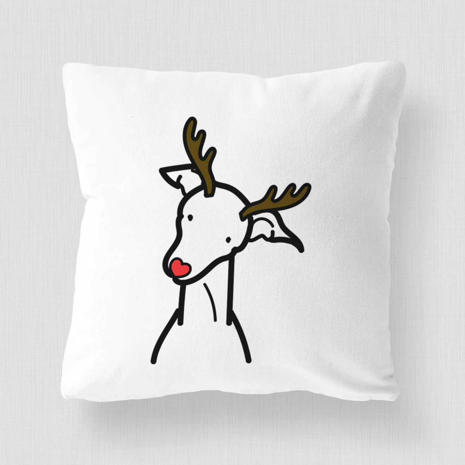 Love Always Italian Greyhound - Throw Pillow Cover - Image 4
