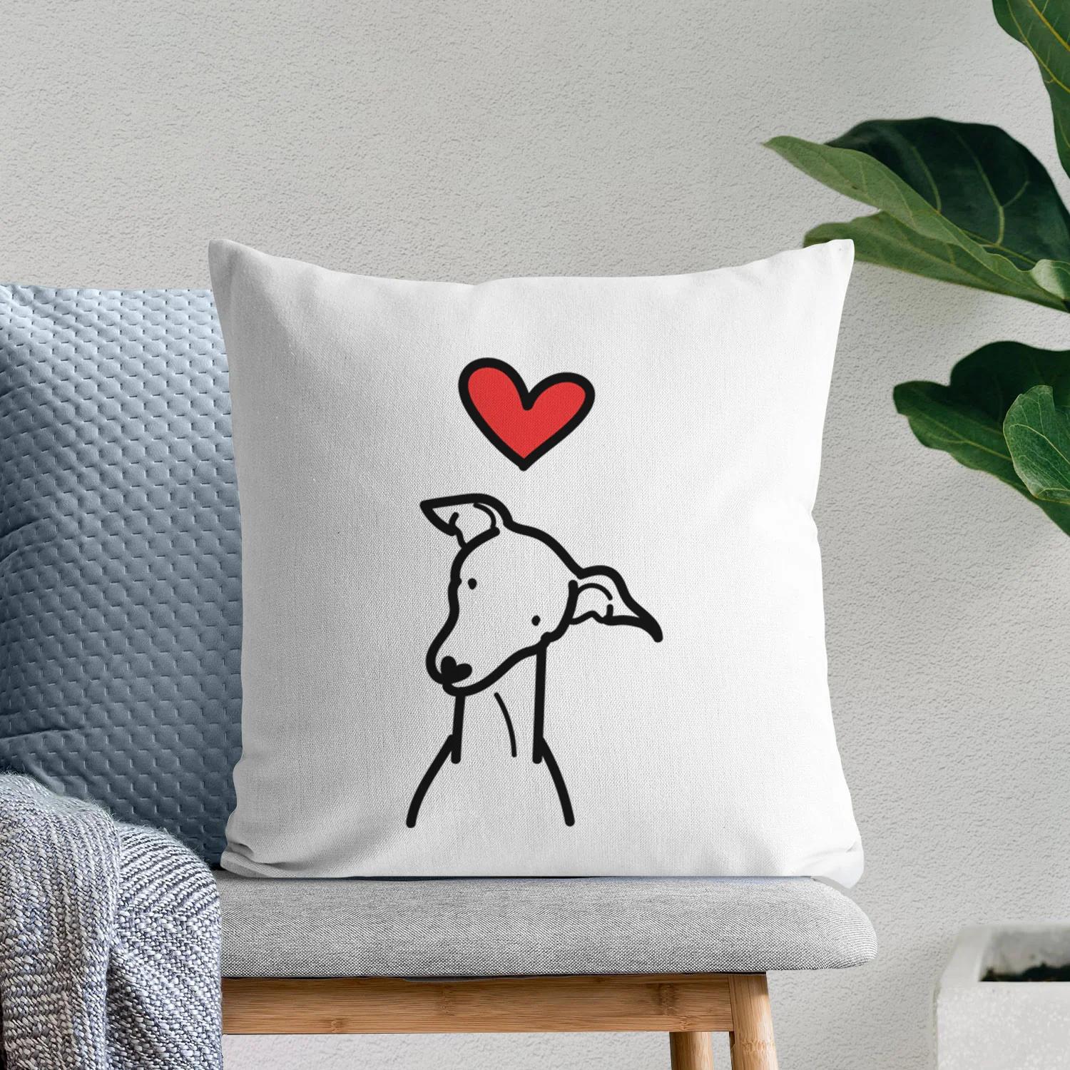 Love Always Italian Greyhound - Throw Pillow Cover - Image 6