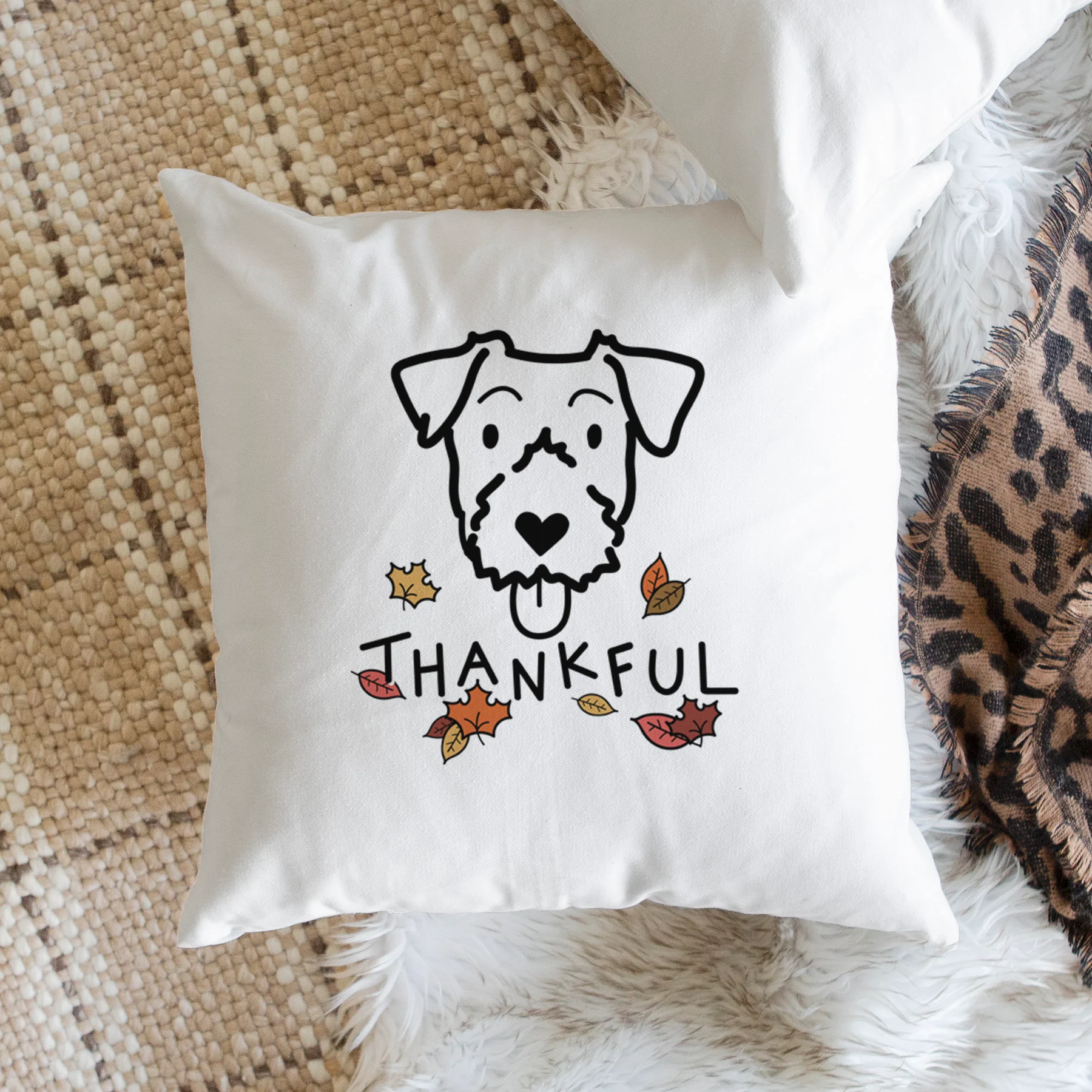 Love Always Jack Russell Terrier - Throw Pillow Cover - Image 2