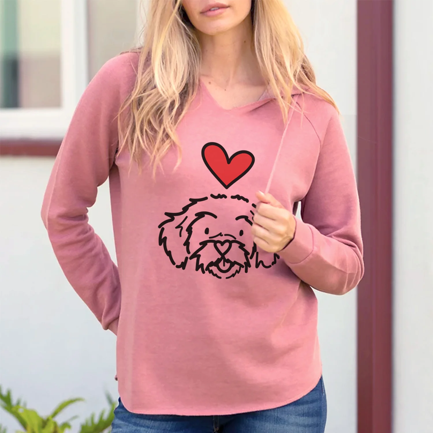 Love Always Peekapoo - Jo Jo - Cali Wave Hooded Sweatshirt - Image 3
