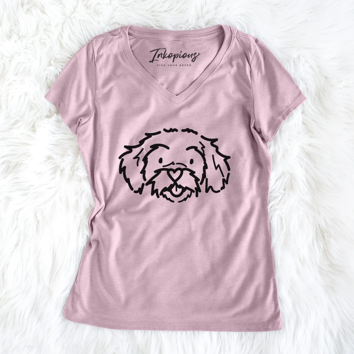 Love Always Peekapoo - Jo Jo - Women's Perfect V-neck Shirt - Image 6