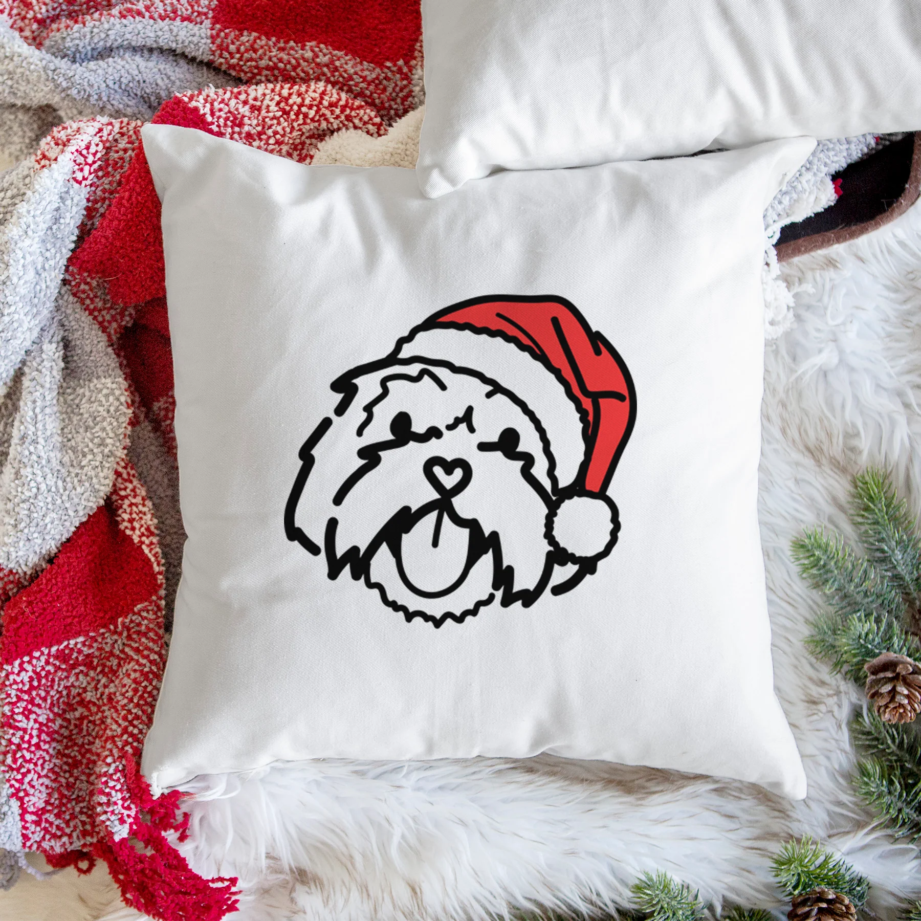 Love Always Lhasa Apso - Keia - Throw Pillow Cover - Image 3