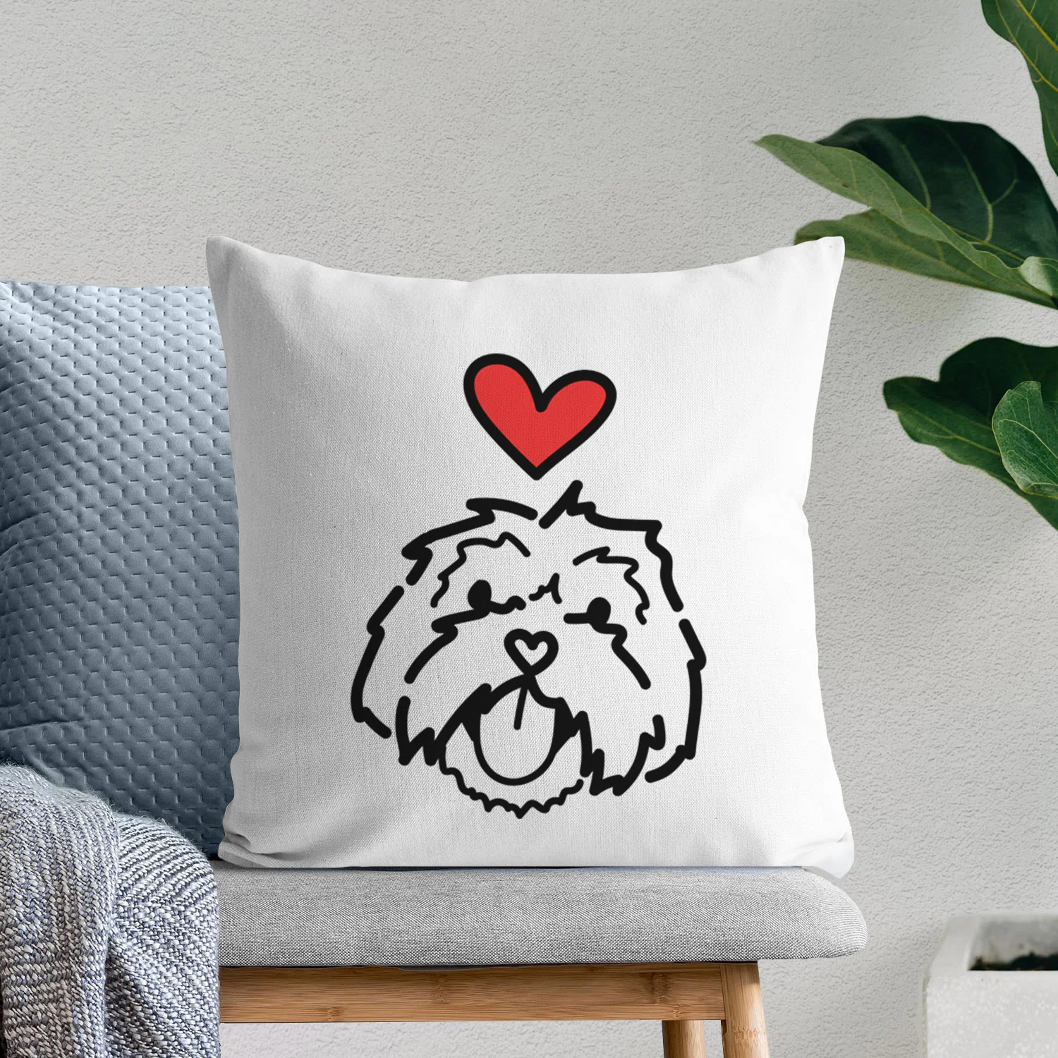 Love Always Lhasa Apso - Keia - Throw Pillow Cover - Image 6