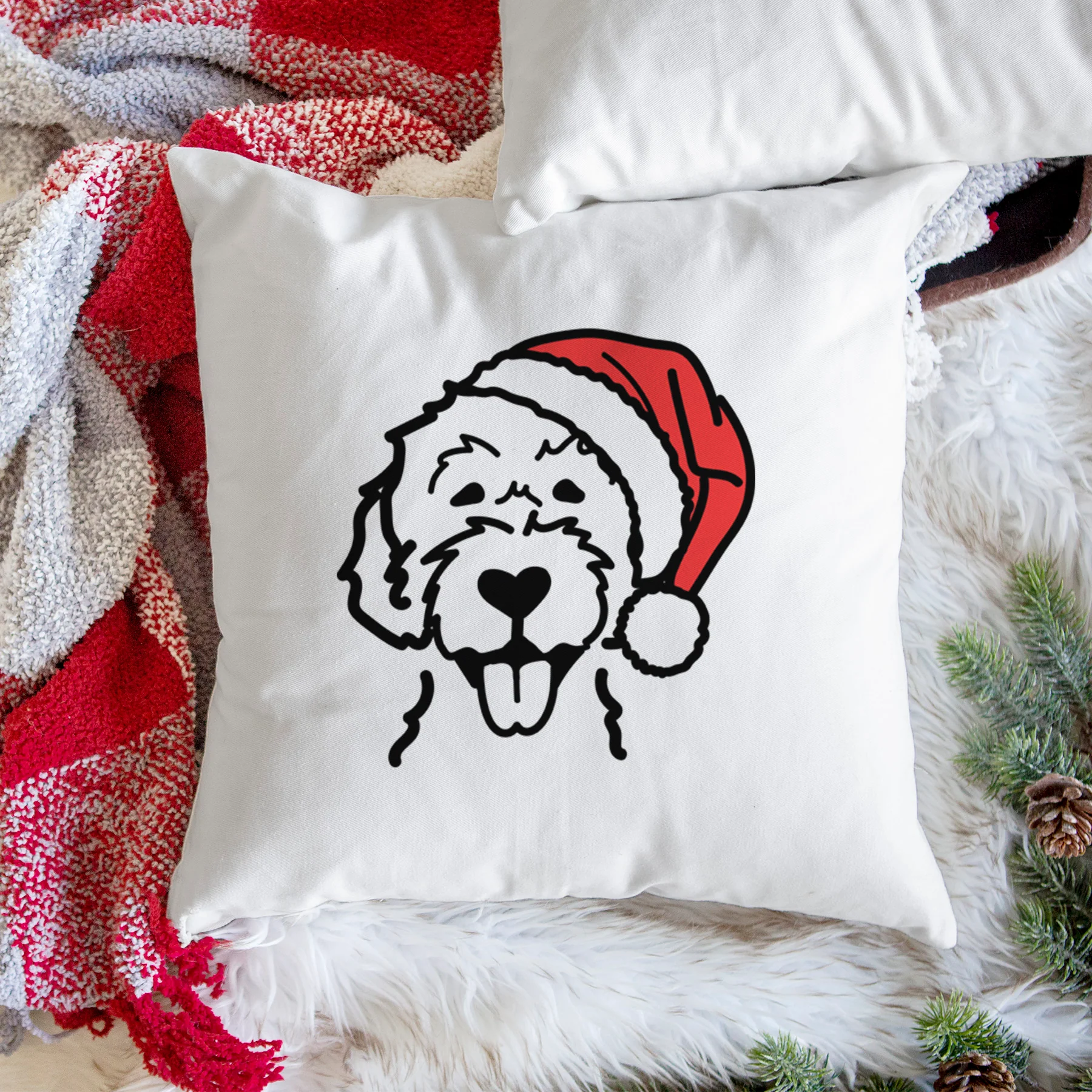 Love Always Labradoodle - Throw Pillow Cover - Image 3