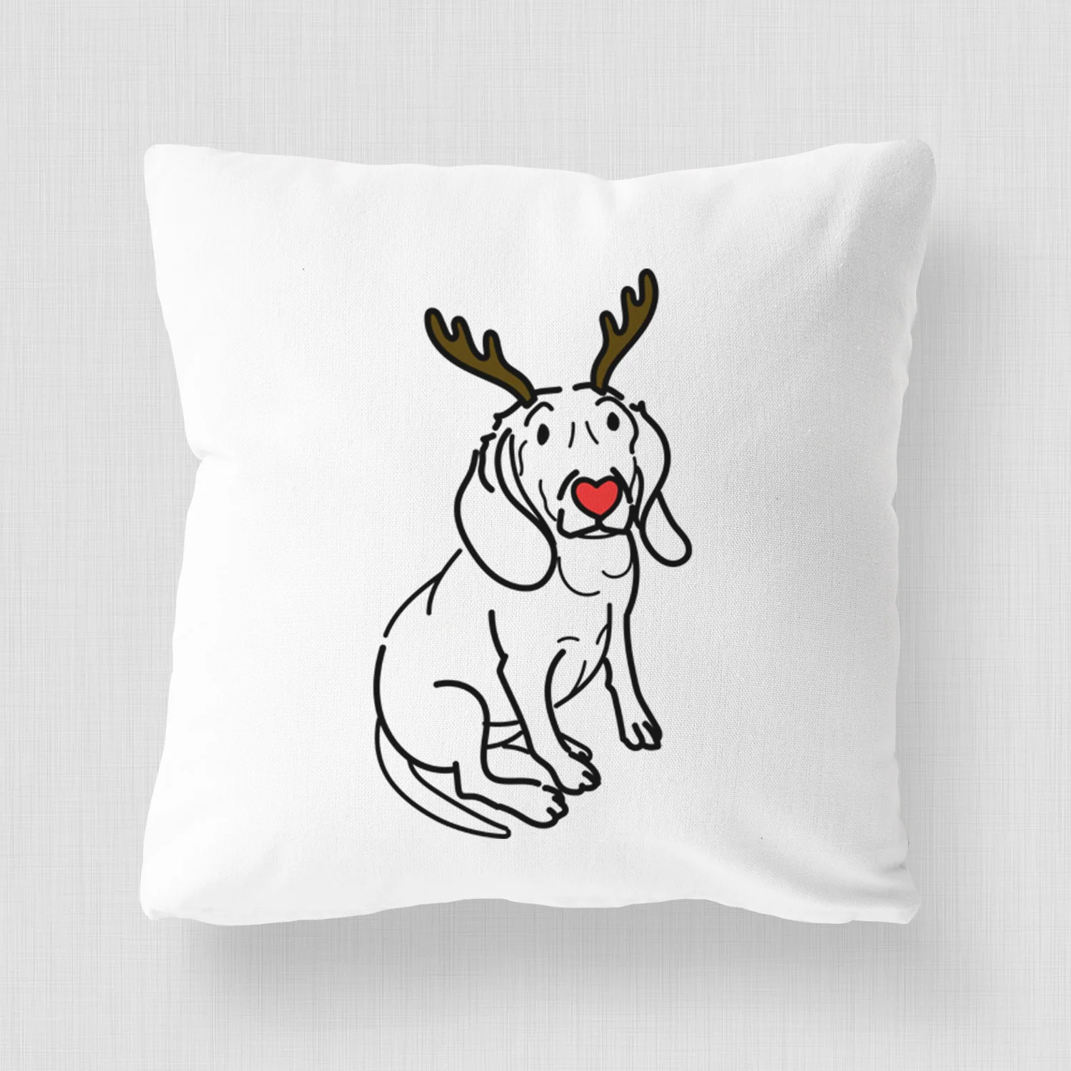 Love Always Beagle - Lilly - Throw Pillow Cover - Image 4