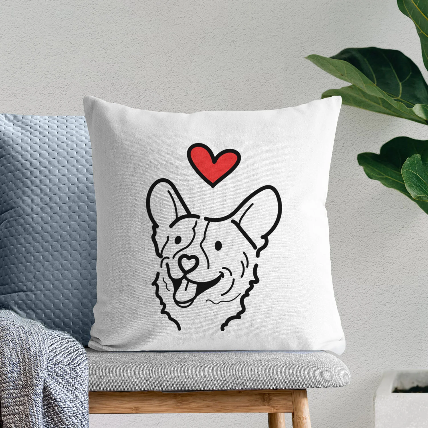 Love Always Corgi - Lily - Throw Pillow Cover - Image 6