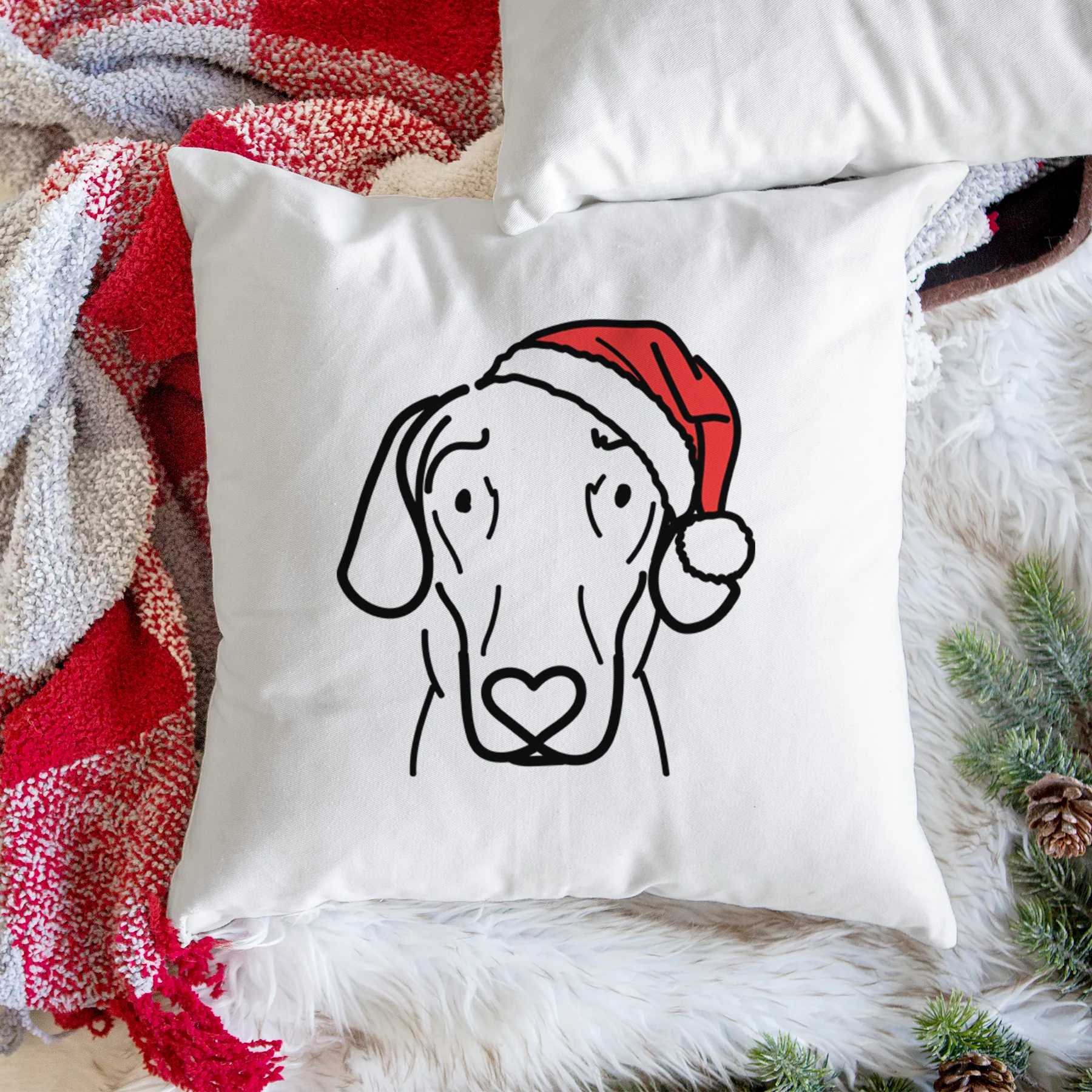 Love Always Great Dane - Lucy -  Throw Pillow Cover - Image 3