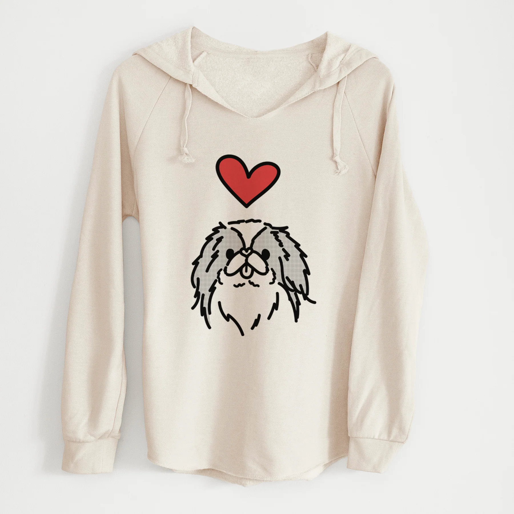 Love Always Japanese Chin - Macha - Cali Wave Hooded Sweatshirt - Image 10