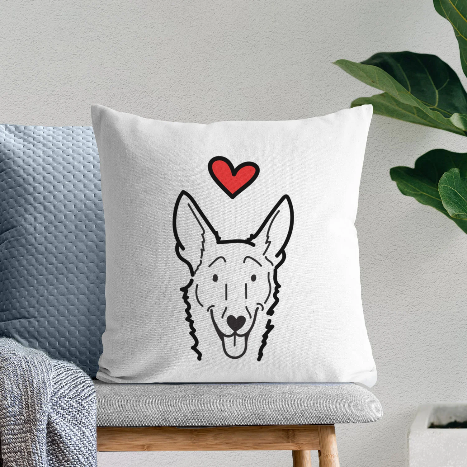 Love Always Carolina Dog - Mochi - Throw Pillow Cover - Image 6