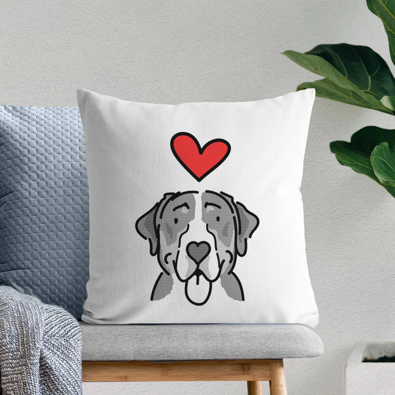 Love Always Greater Swiss Mountain Dog - Moose - Throw Pillow Cover - Image 6