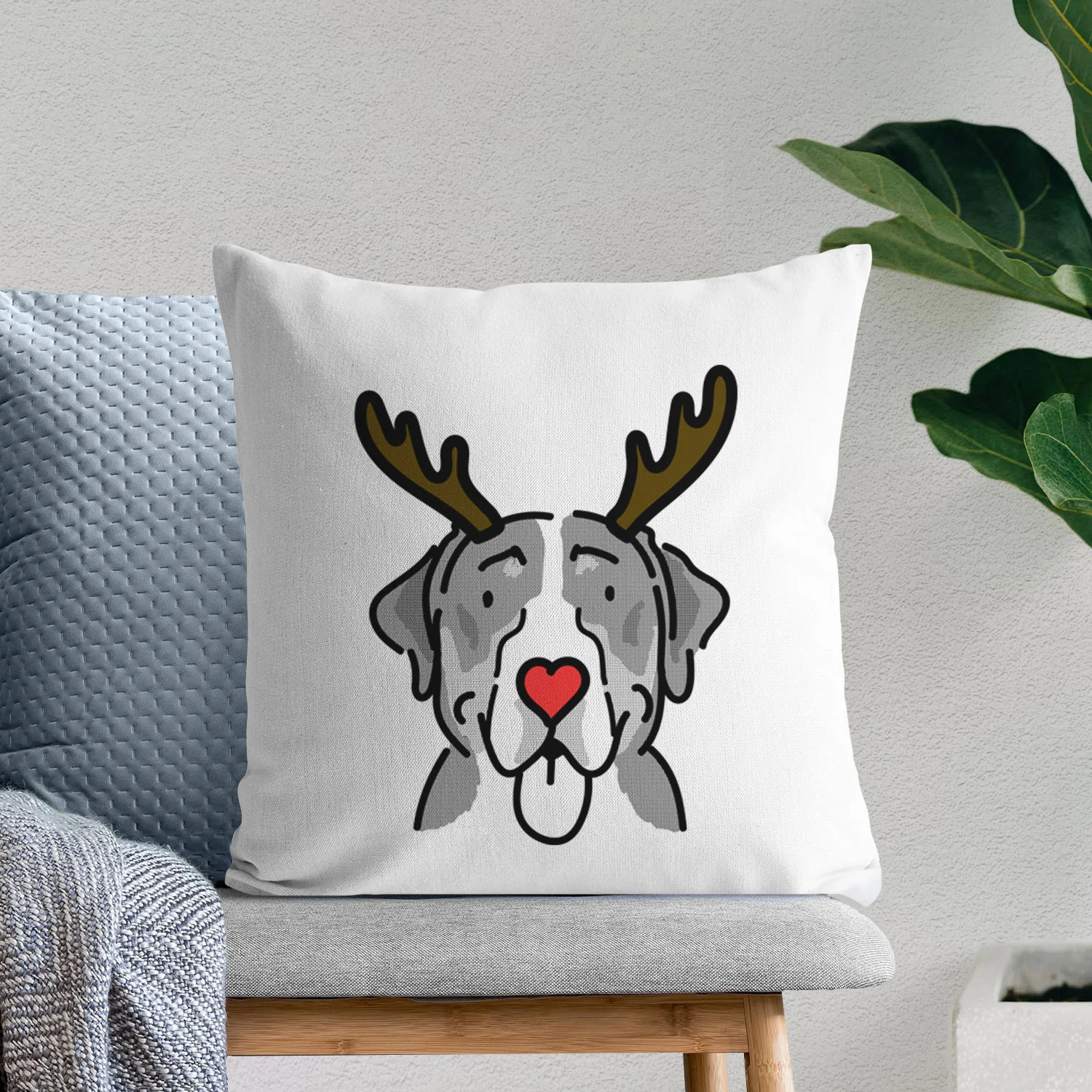 Love Always Greater Swiss Mountain Dog - Moose - Throw Pillow Cover - Image 8
