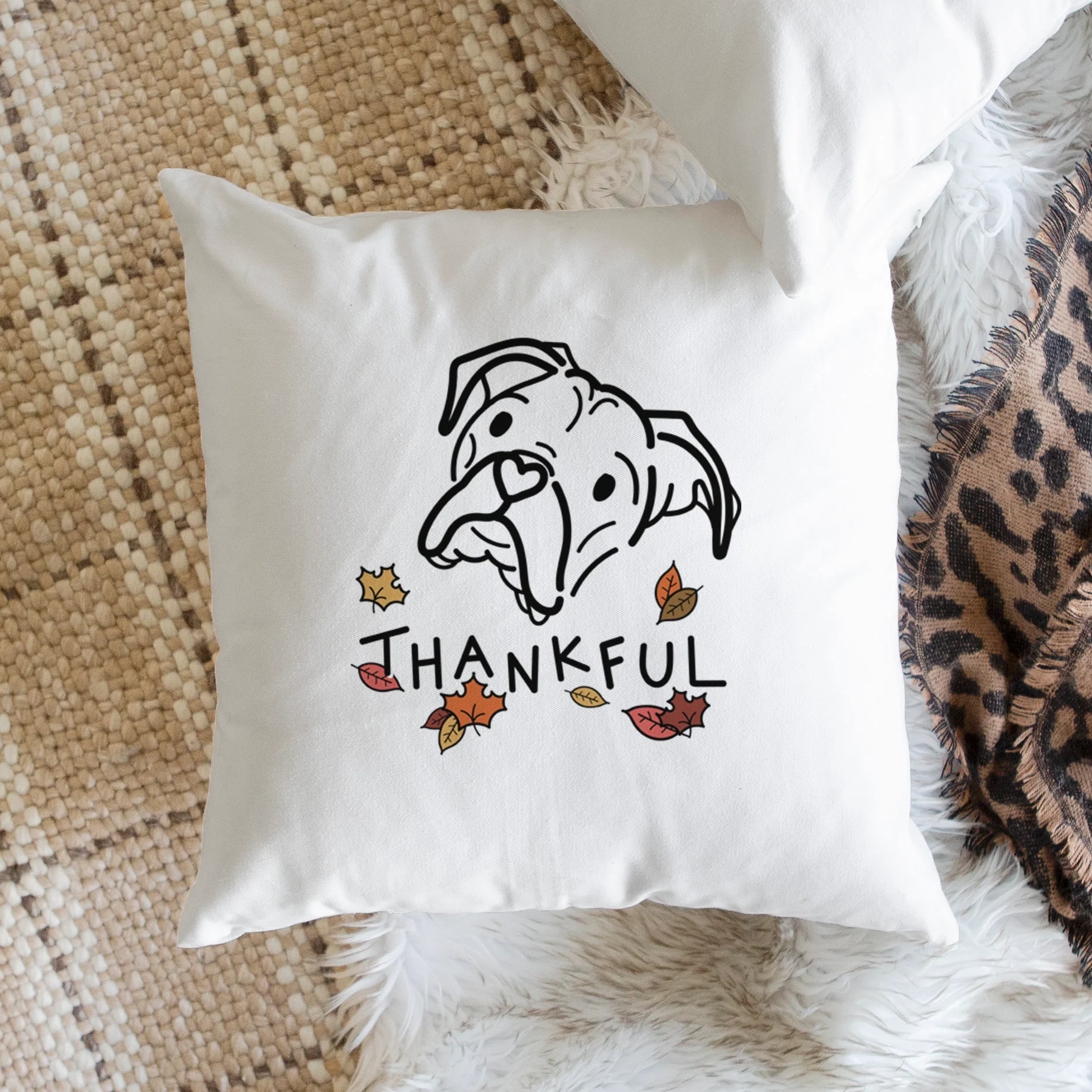 Love Always Boxer - Noodle - Throw Pillow Cover - Image 2