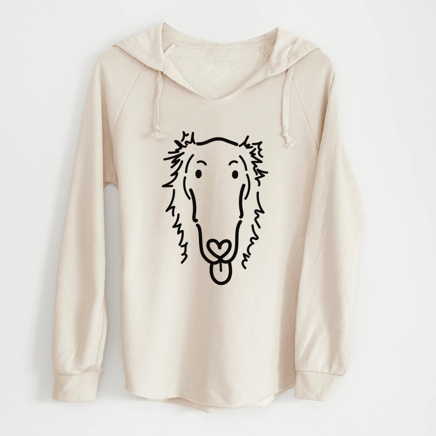 Love Always Borzoi - Opal - Cali Wave Hooded Sweatshirt - Image 16