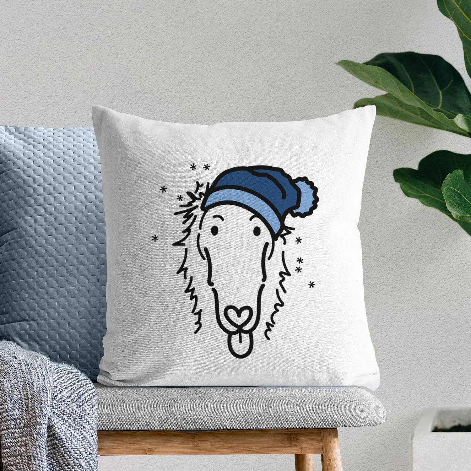 Love Always Borzoi - Opal -  Throw Pillow Cover - Image 10
