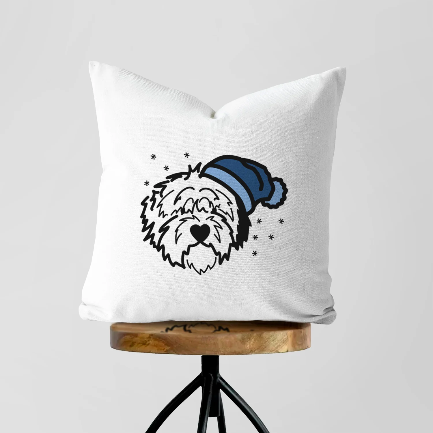 Love Always Old English Sheepdog - Penny -  Throw Pillow Cover - Image 5