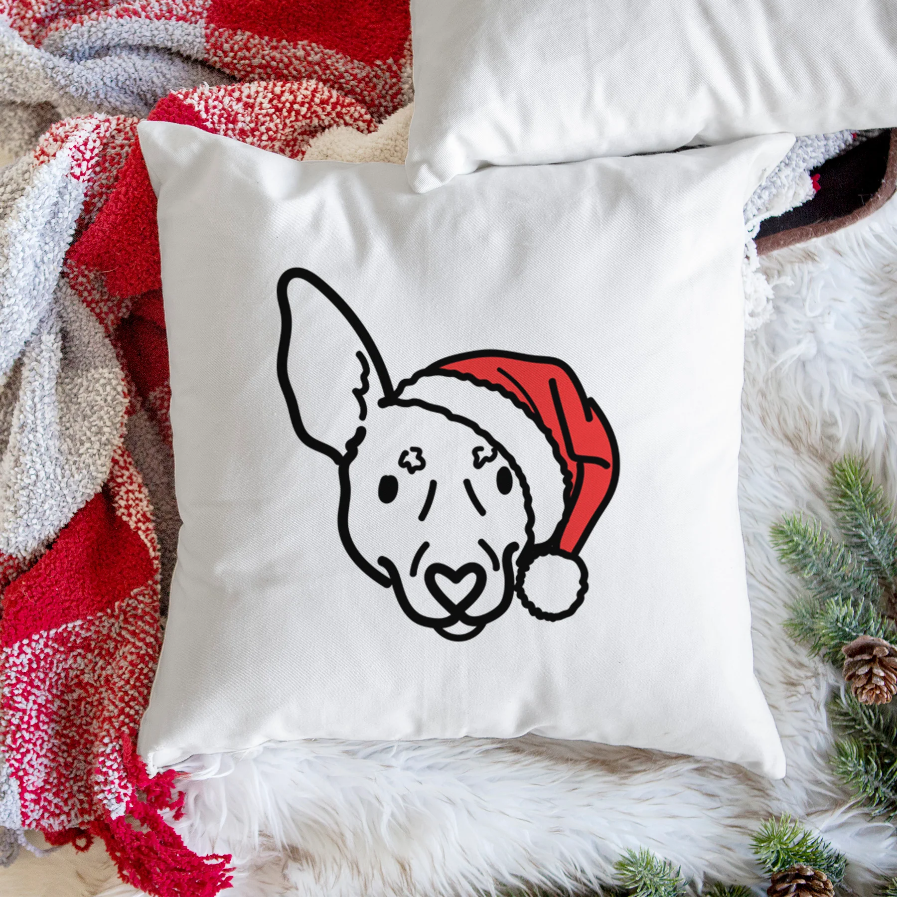 Love Always Rat Terrier - Penny -  Throw Pillow Cover - Image 3