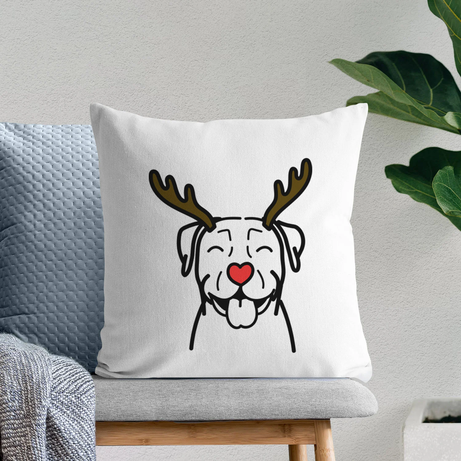 Love Always Pitbull - Throw Pillow Cover - Image 8