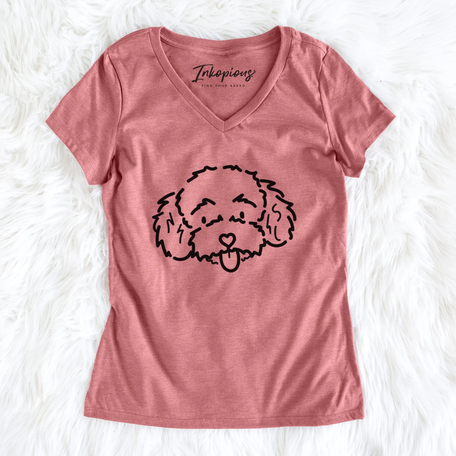 Love Always Toy Poodle - Ricci - Women's Perfect V-neck Shirt - Image 7