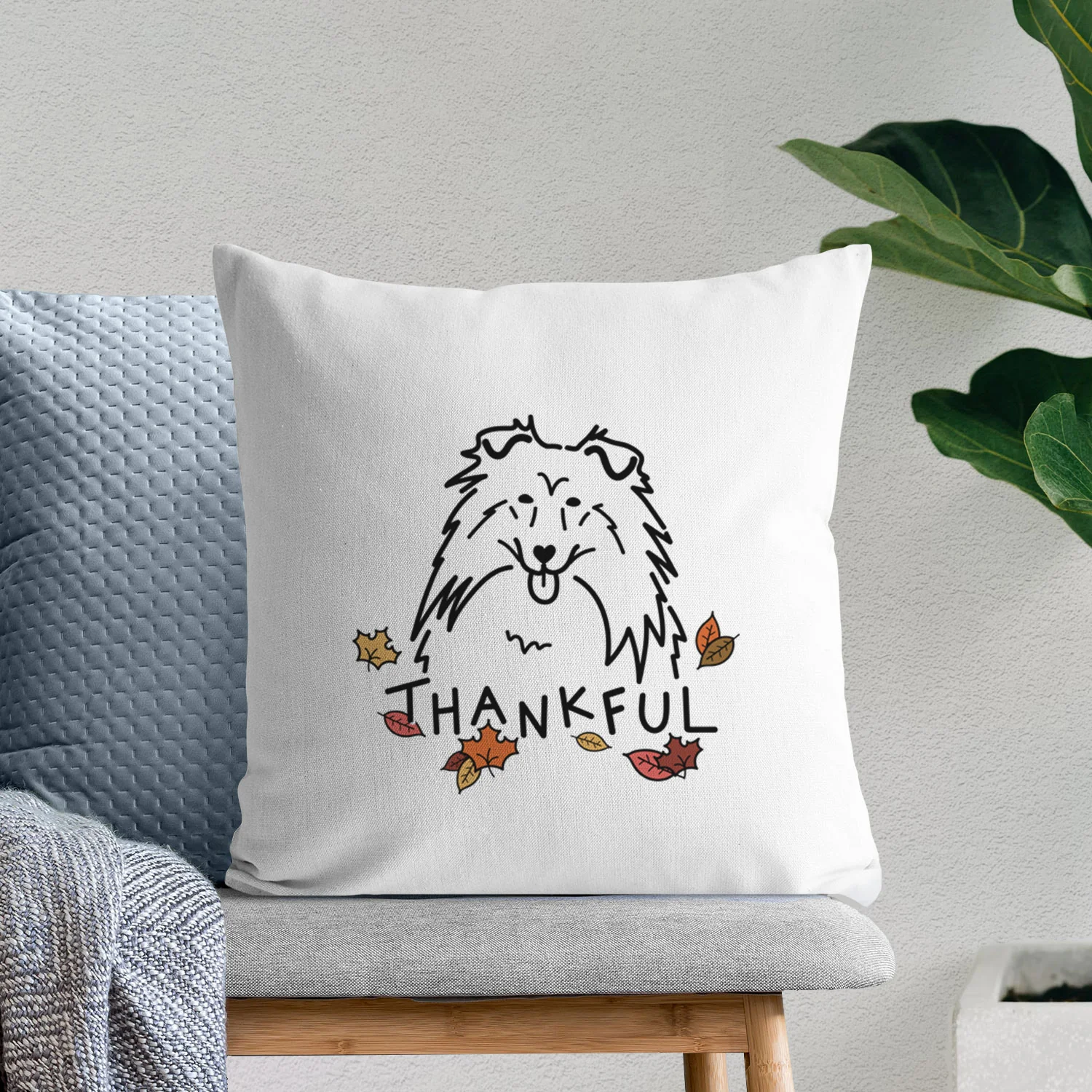 Love Always Rough Collie - Throw Pillow Cover - Image 7