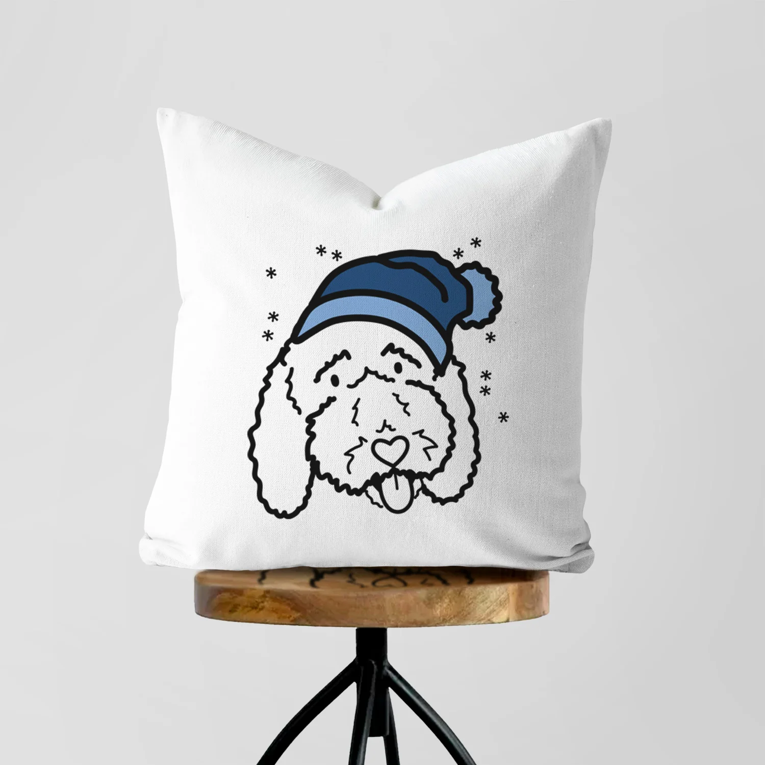 Love Always Bernedoodle - Ruby -  Throw Pillow Cover - Image 5