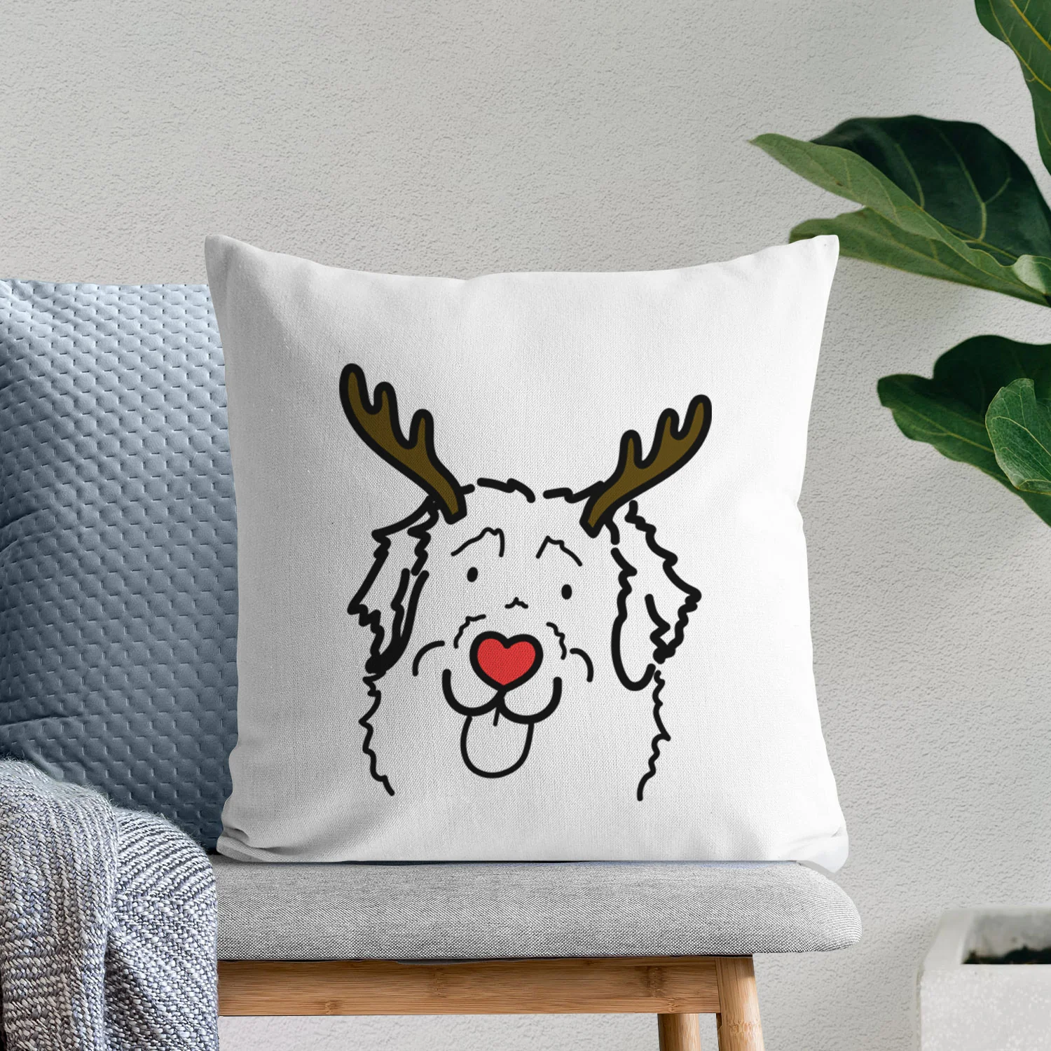 Love Always Leonberger - Sabre - Throw Pillow Cover - Image 8