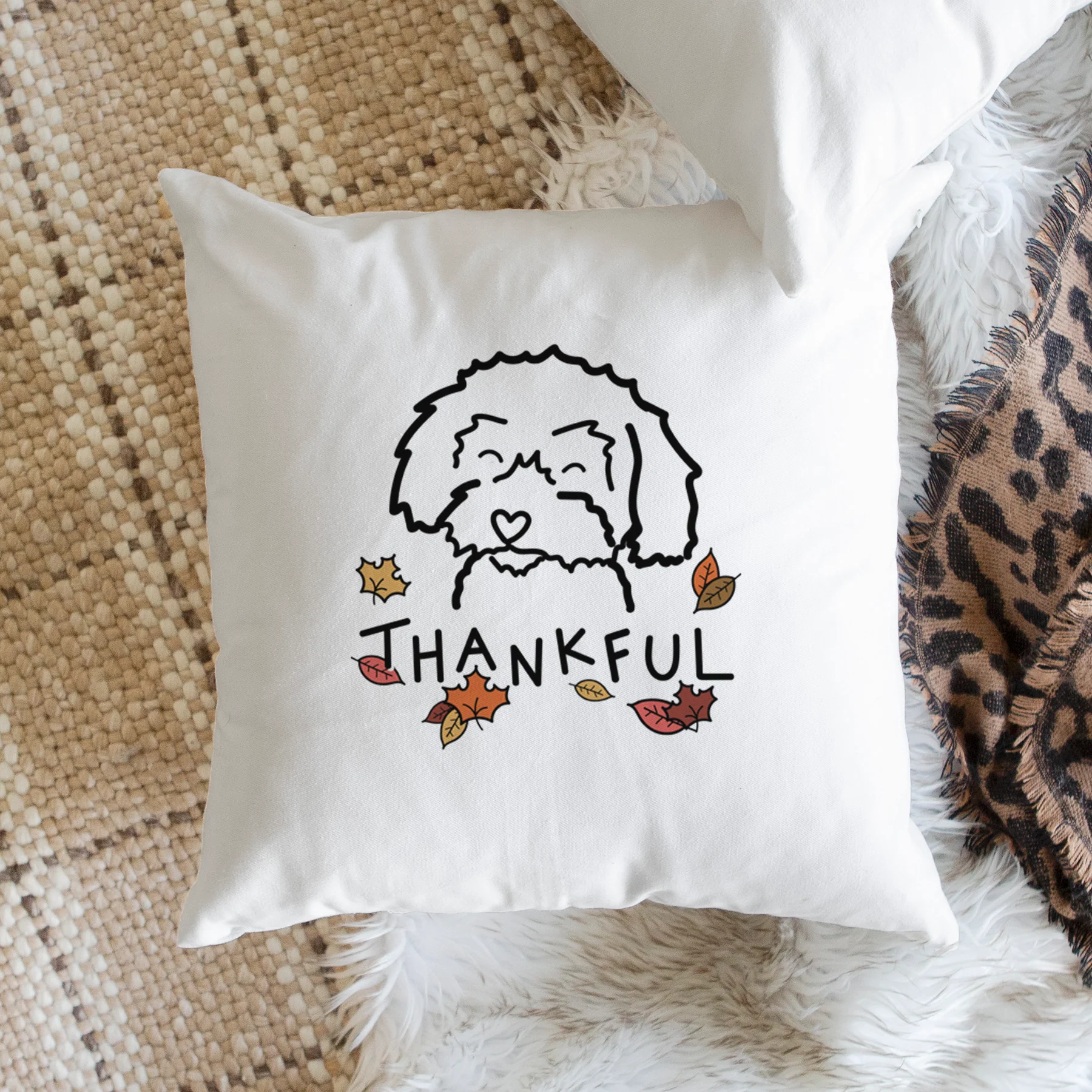 Love Always Schnoodle - Throw Pillow Cover - Image 2
