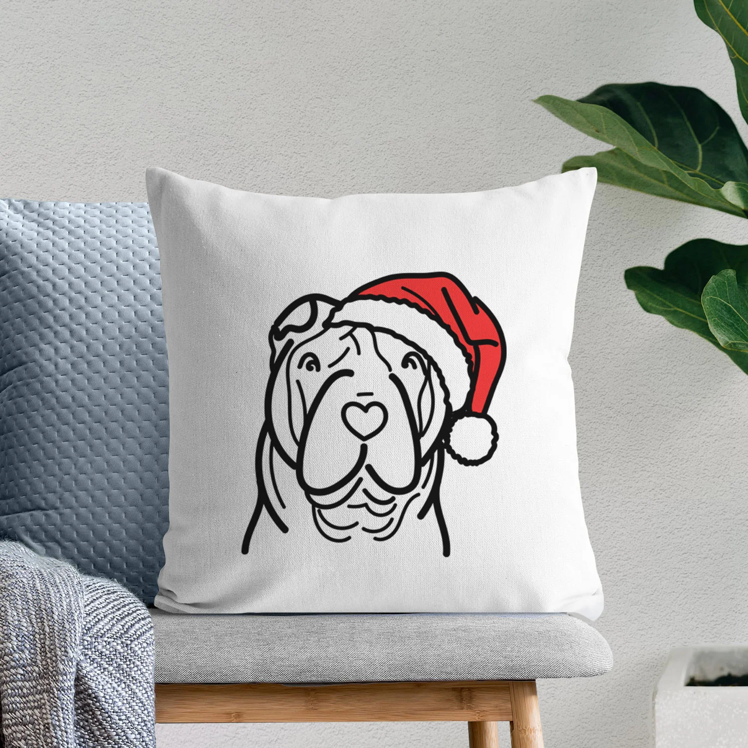 Love Always Shar Pei - Throw Pillow Cover - Image 9