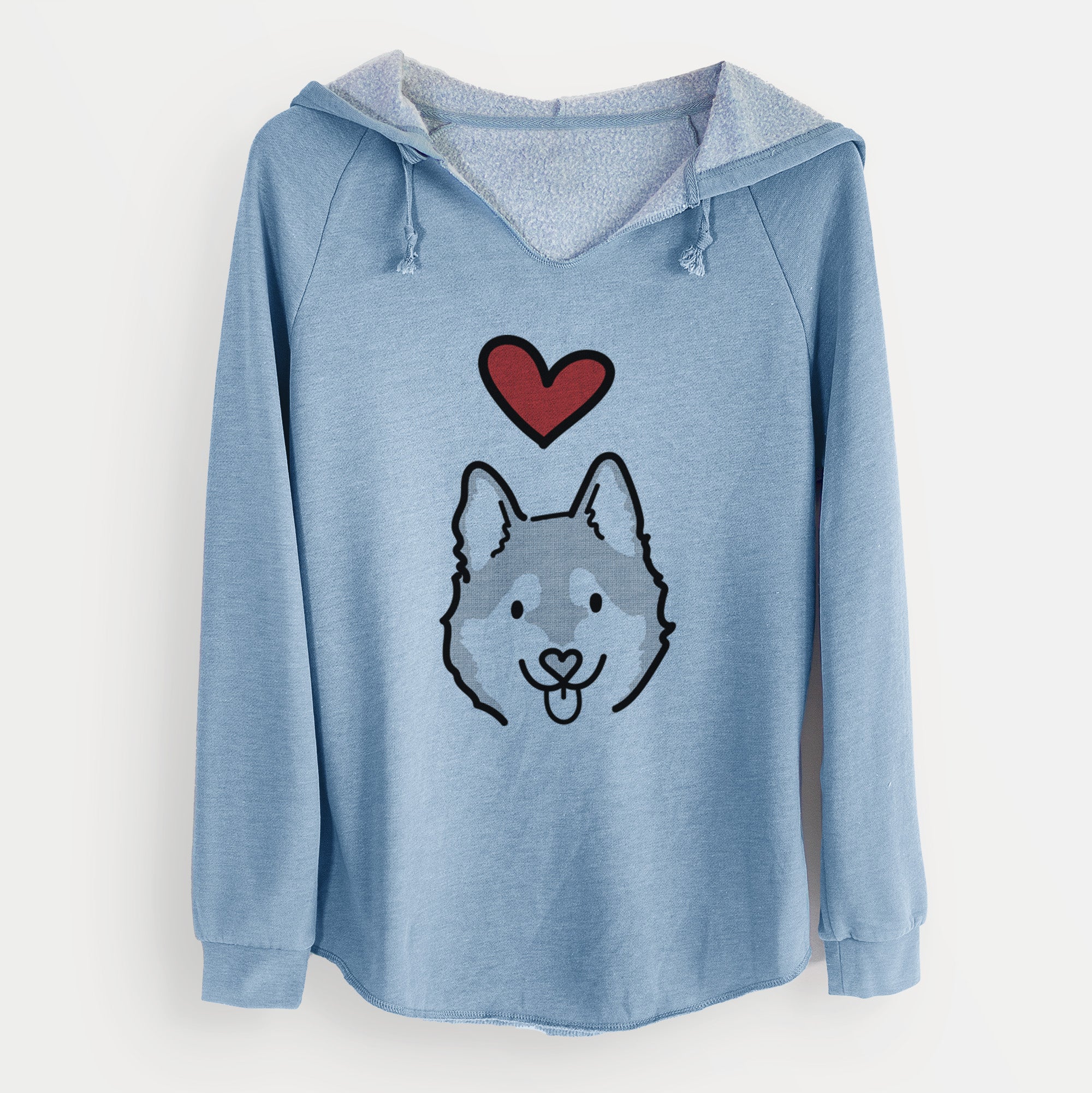 Love Always Alaskan Klee Kai - Sitka - Cali Wave Hooded Sweatshirt - Image 11