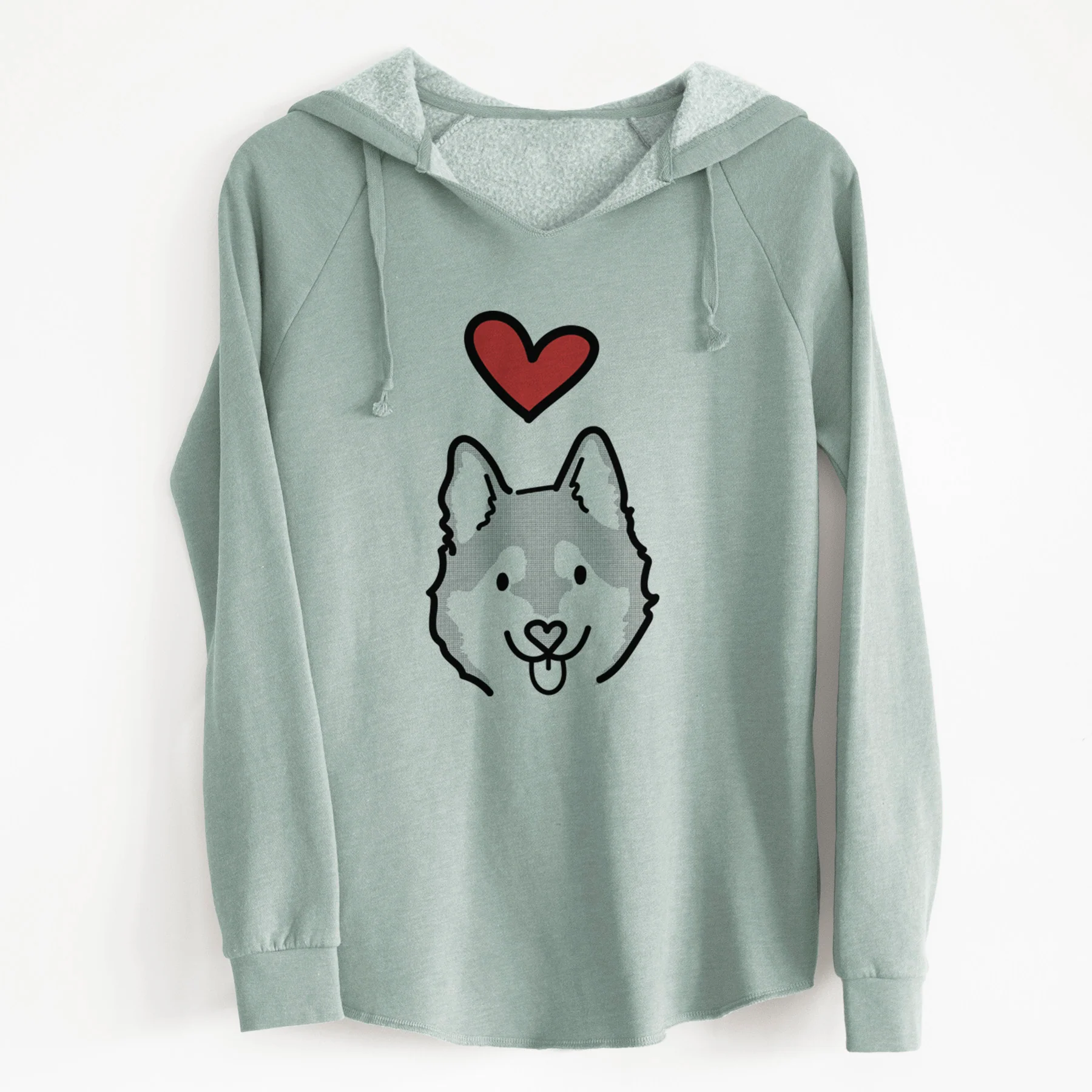 Love Always Alaskan Klee Kai - Sitka - Cali Wave Hooded Sweatshirt - Image 9