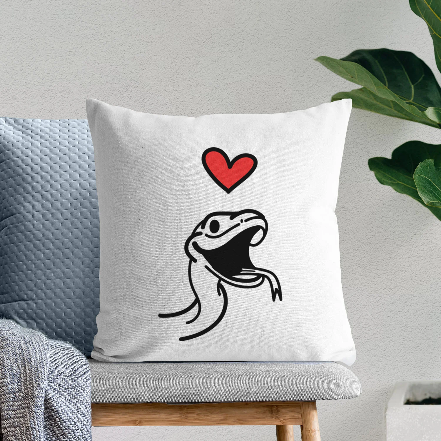 Love Always Snake - Spike - Throw Pillow Cover - Image 6