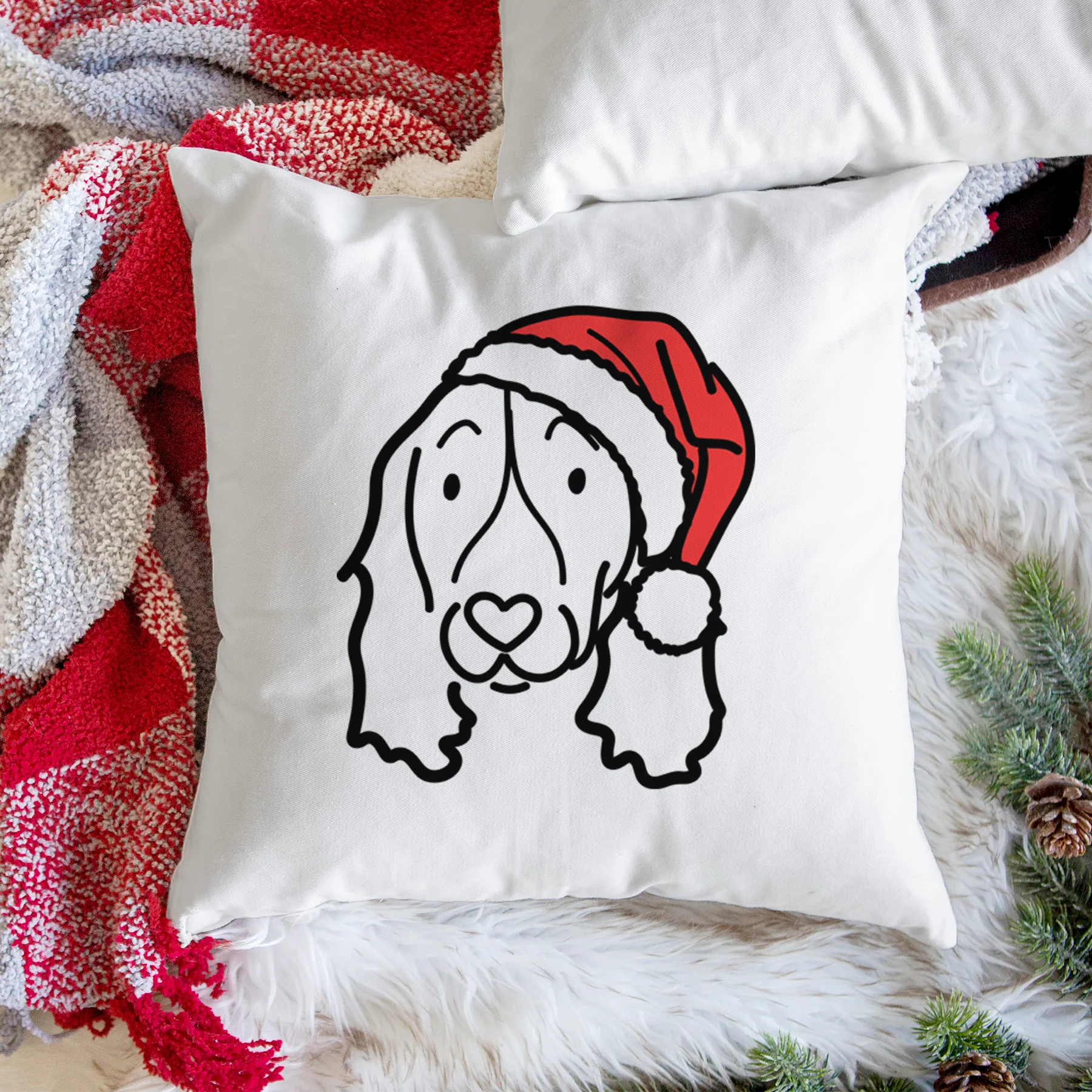 Love Always English Springer Spaniel - Throw Pillow Cover - Image 3
