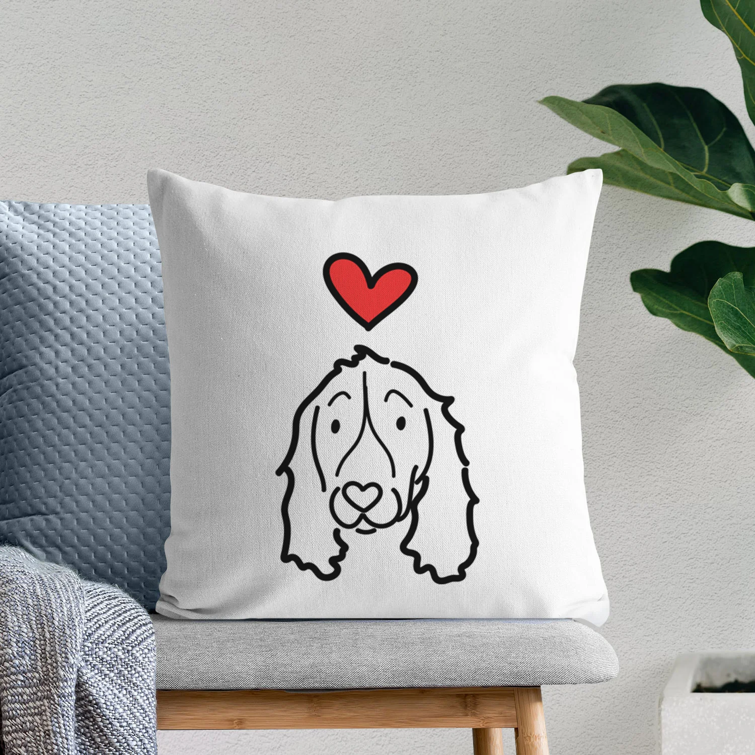 Love Always English Springer Spaniel - Throw Pillow Cover - Image 6