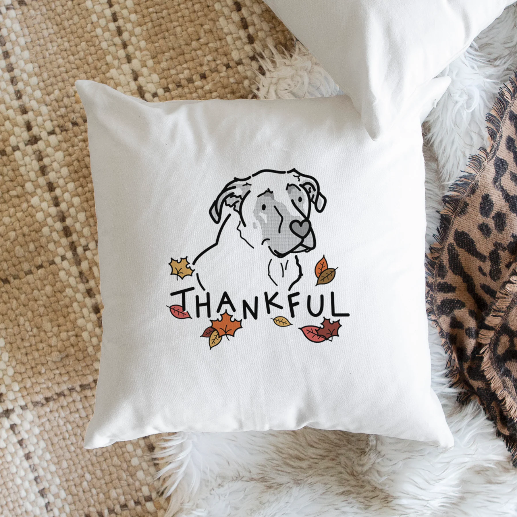 Love Always Mastiff German Shepherd Mix - Tank - Throw Pillow Cover - Image 2