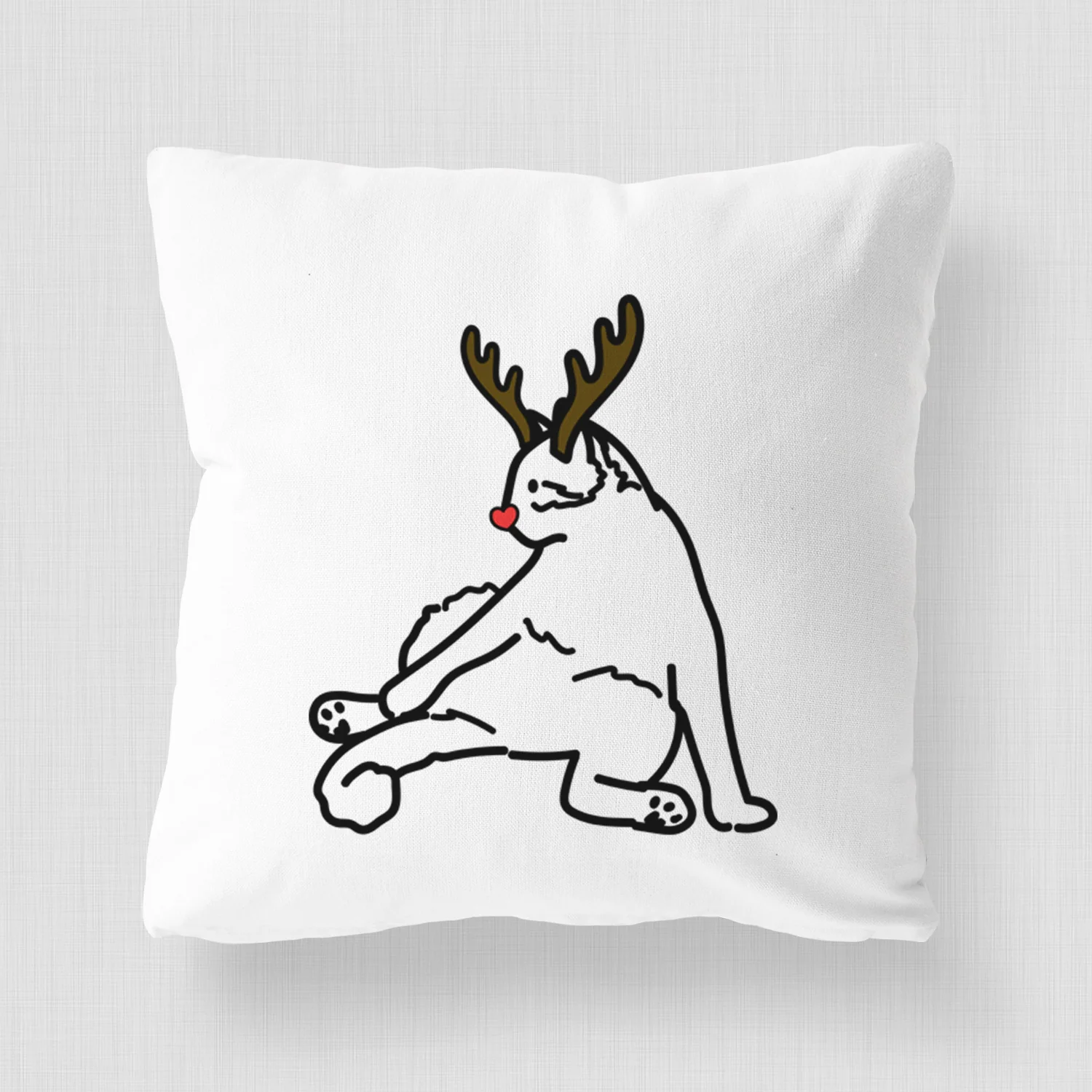 Love Always Cat - Tom -  Throw Pillow Cover - Image 4