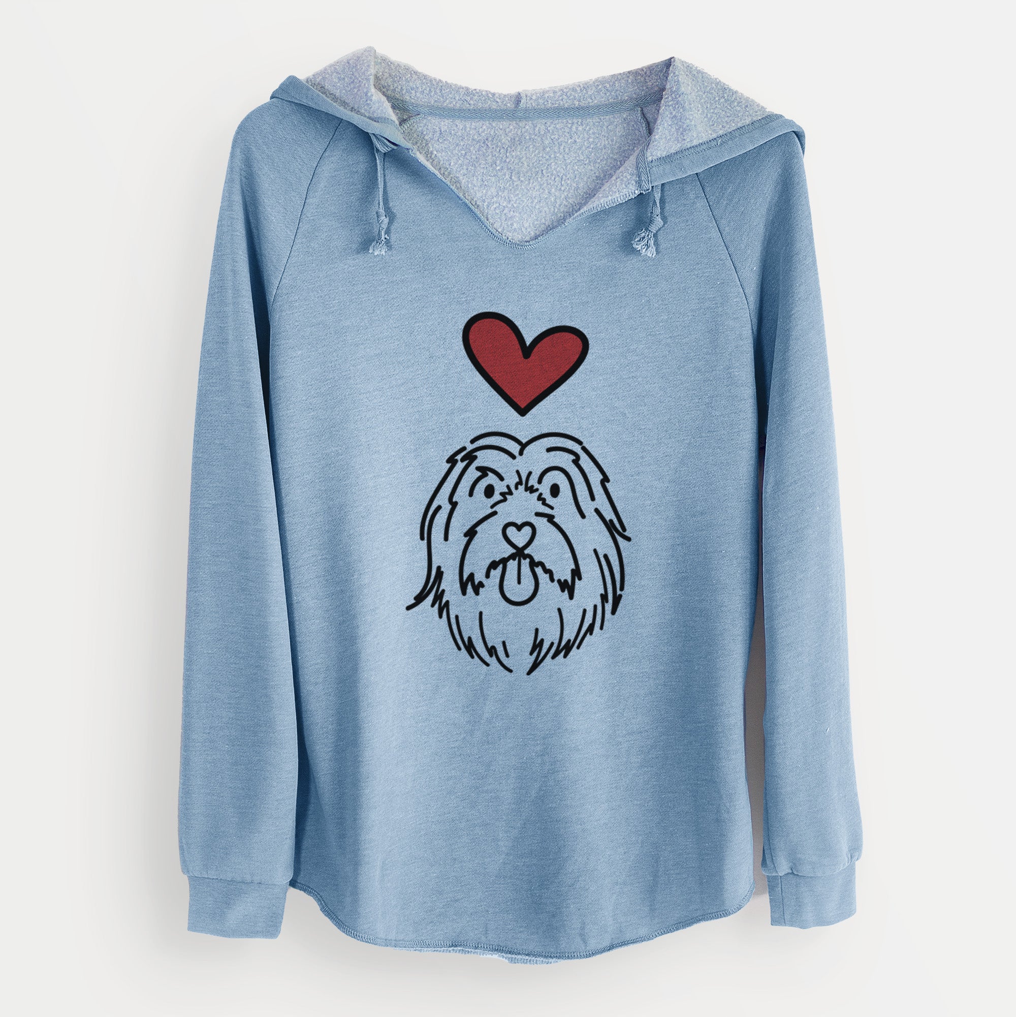Love Always Bearded Collie - Tucker - Cali Wave Hooded Sweatshirt - Image 11
