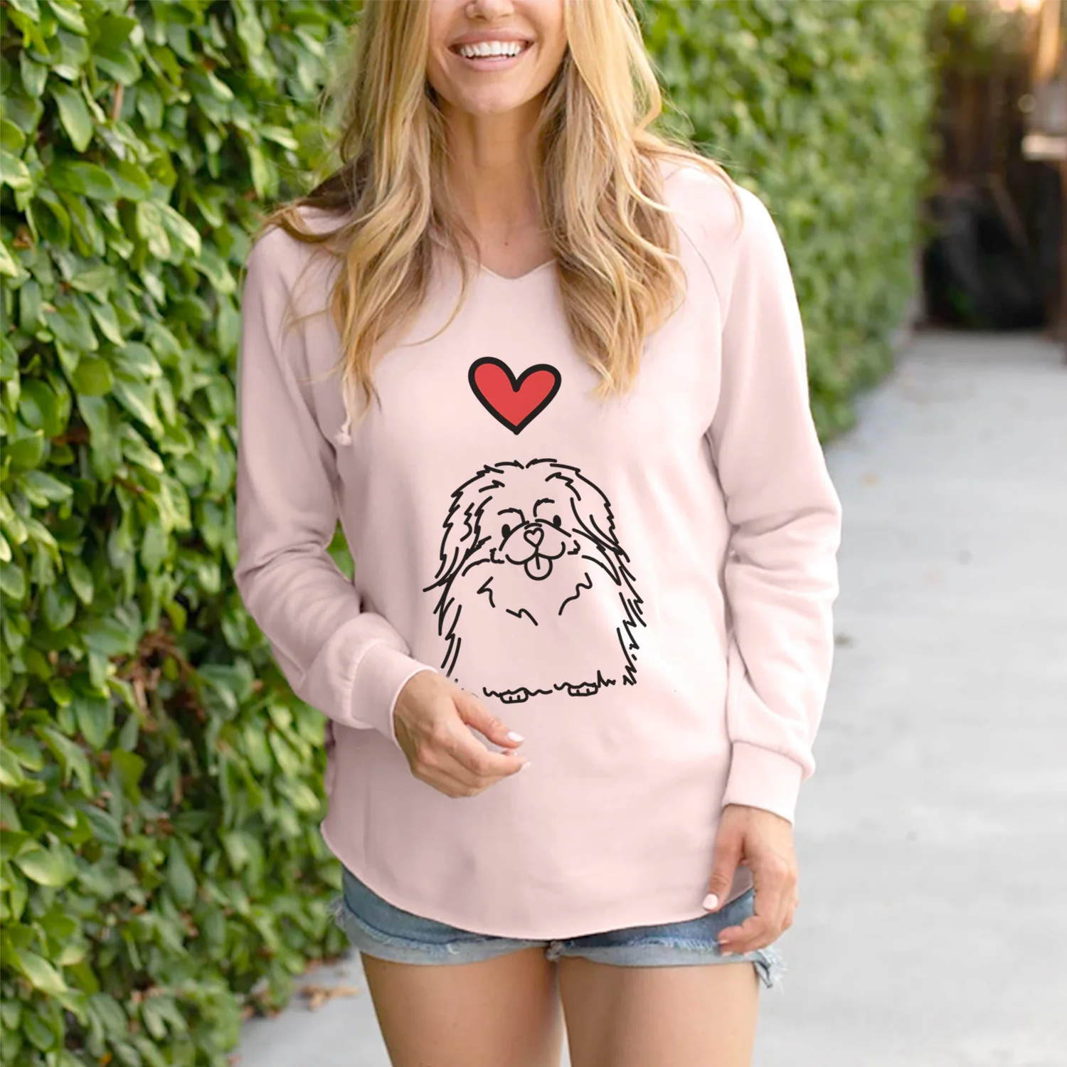 Love Always Pekingese - Viv - Cali Wave Hooded Sweatshirt - Image 3