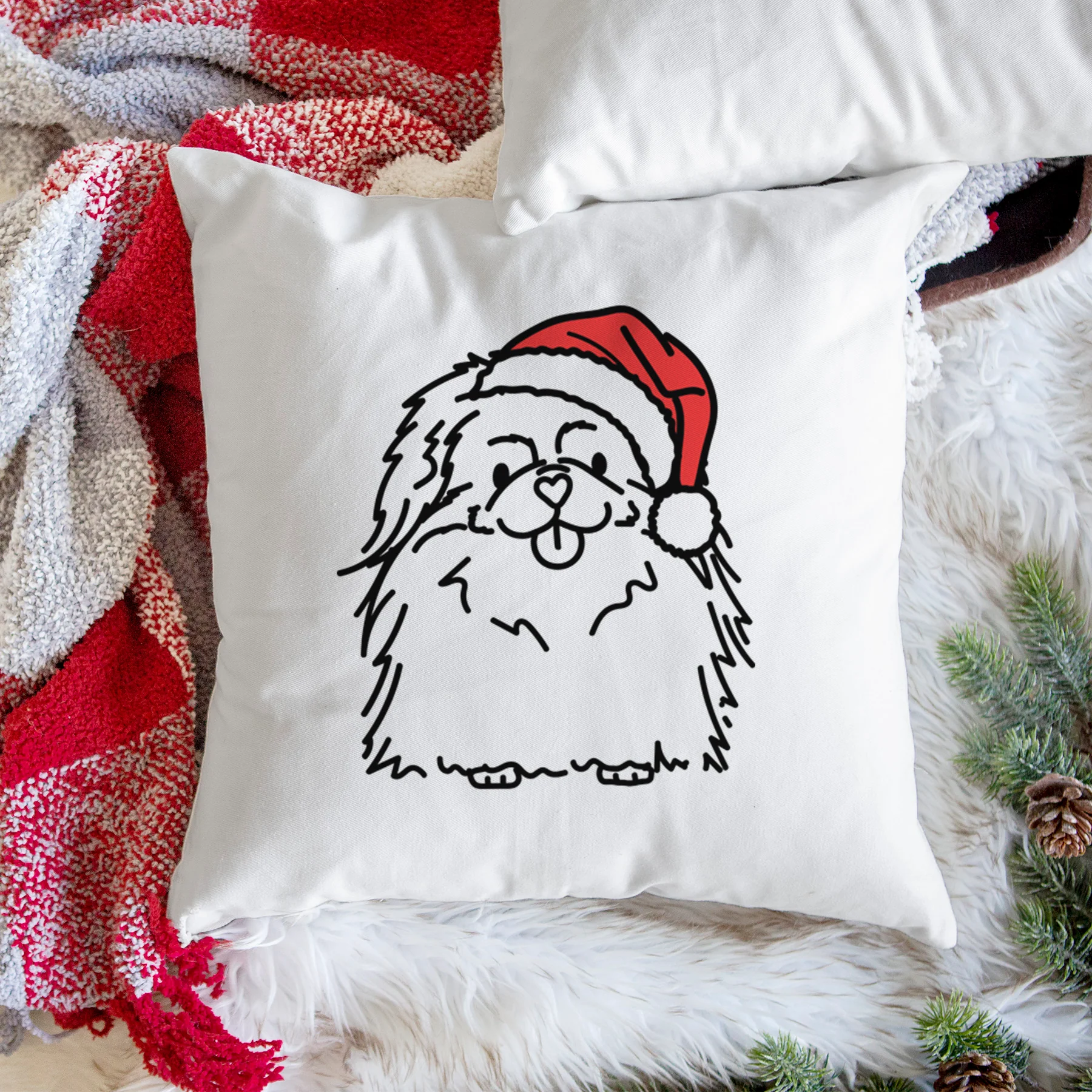 Love Always Pekingese - Viv - Throw Pillow Cover - Image 3