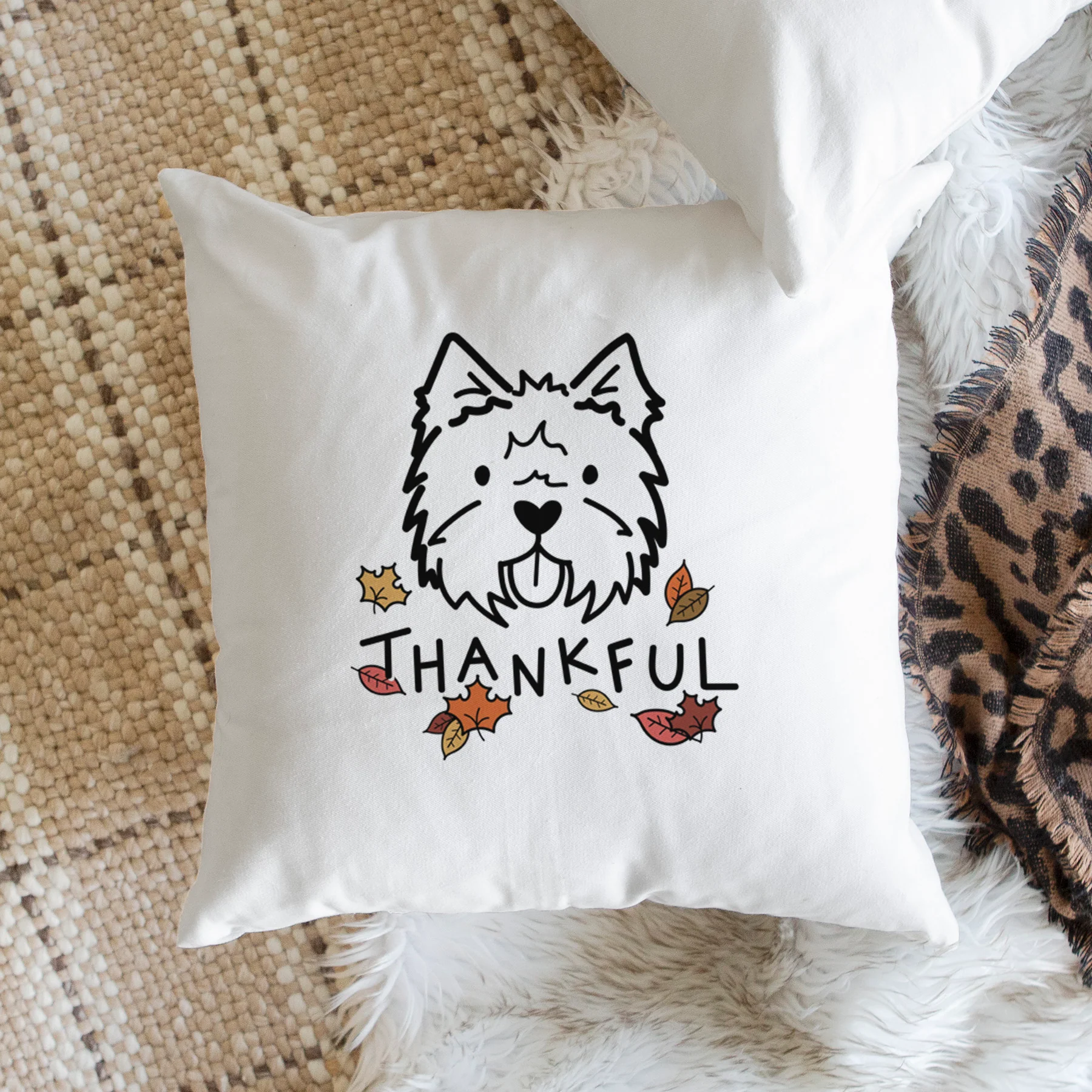 Love Always West Highland Terrier - Throw Pillow Cover - Image 2