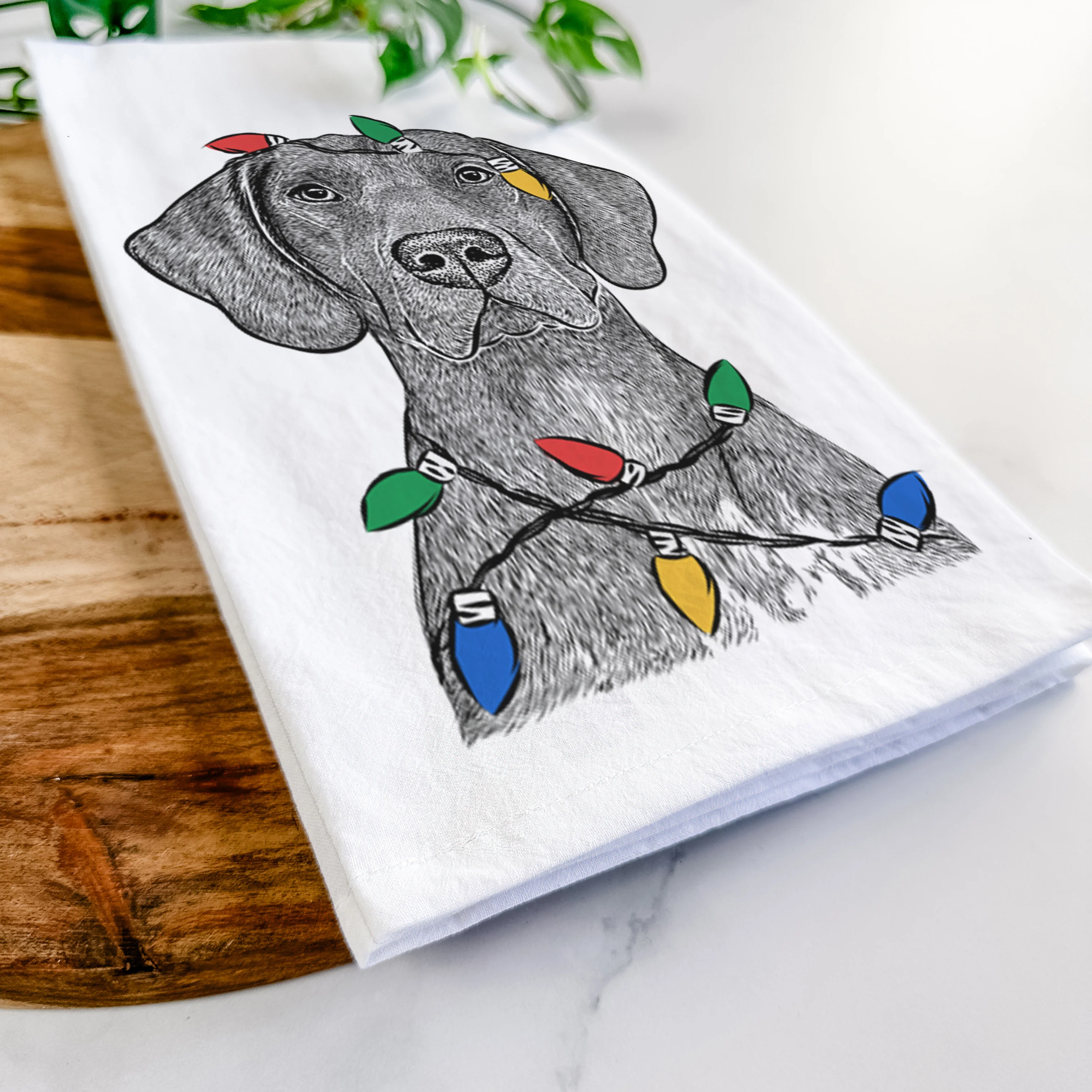 Lucifer the German Shorthaired Pointer Tea Towel - Image 10