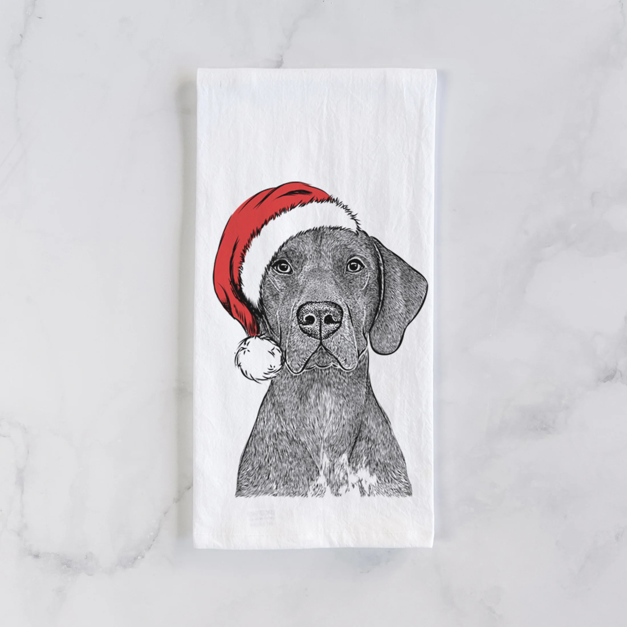 Lucifer the German Shorthaired Pointer Tea Towel - Image 2