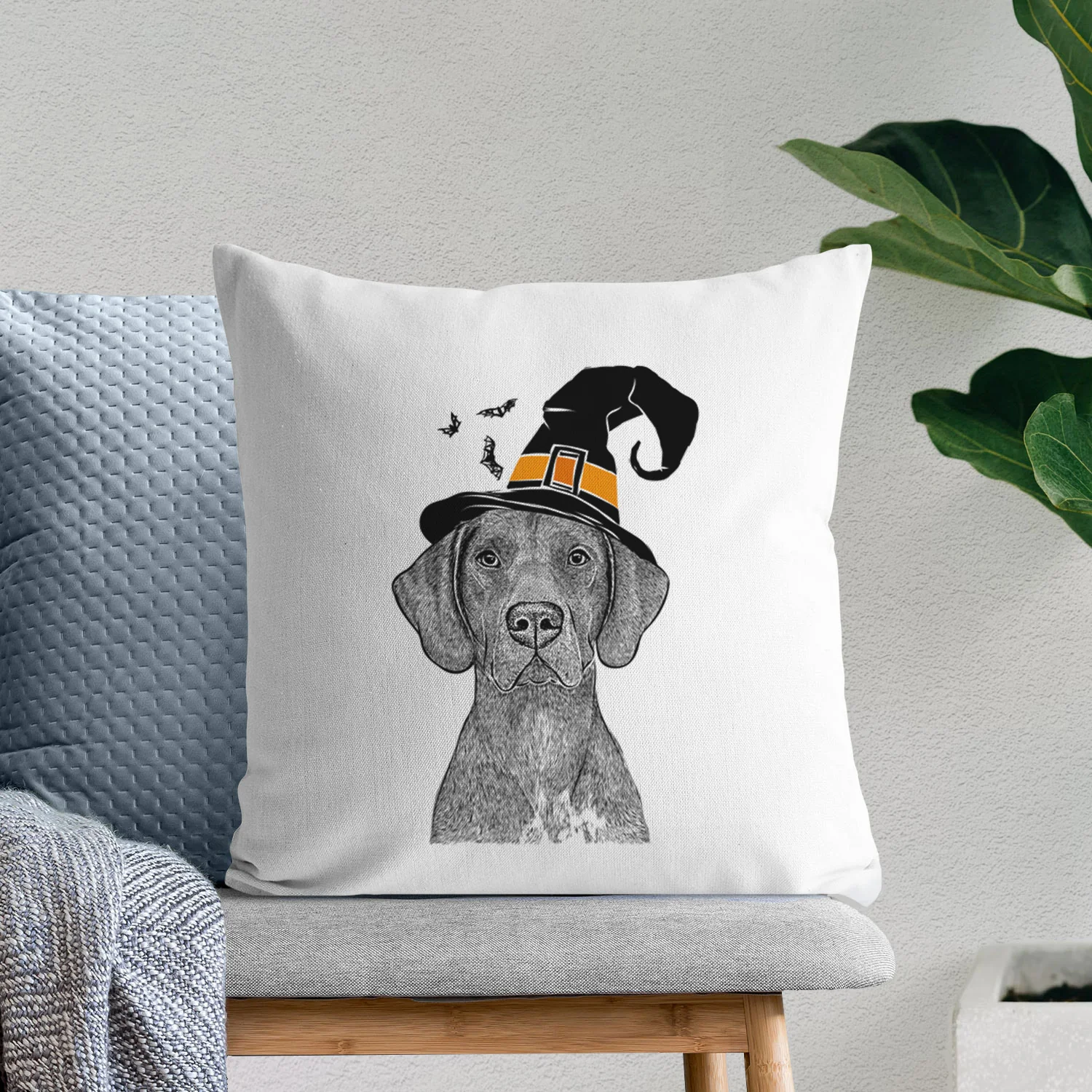 Lucifer the German Shorthaired Pointer - Throw Pillow Cover - Image 8