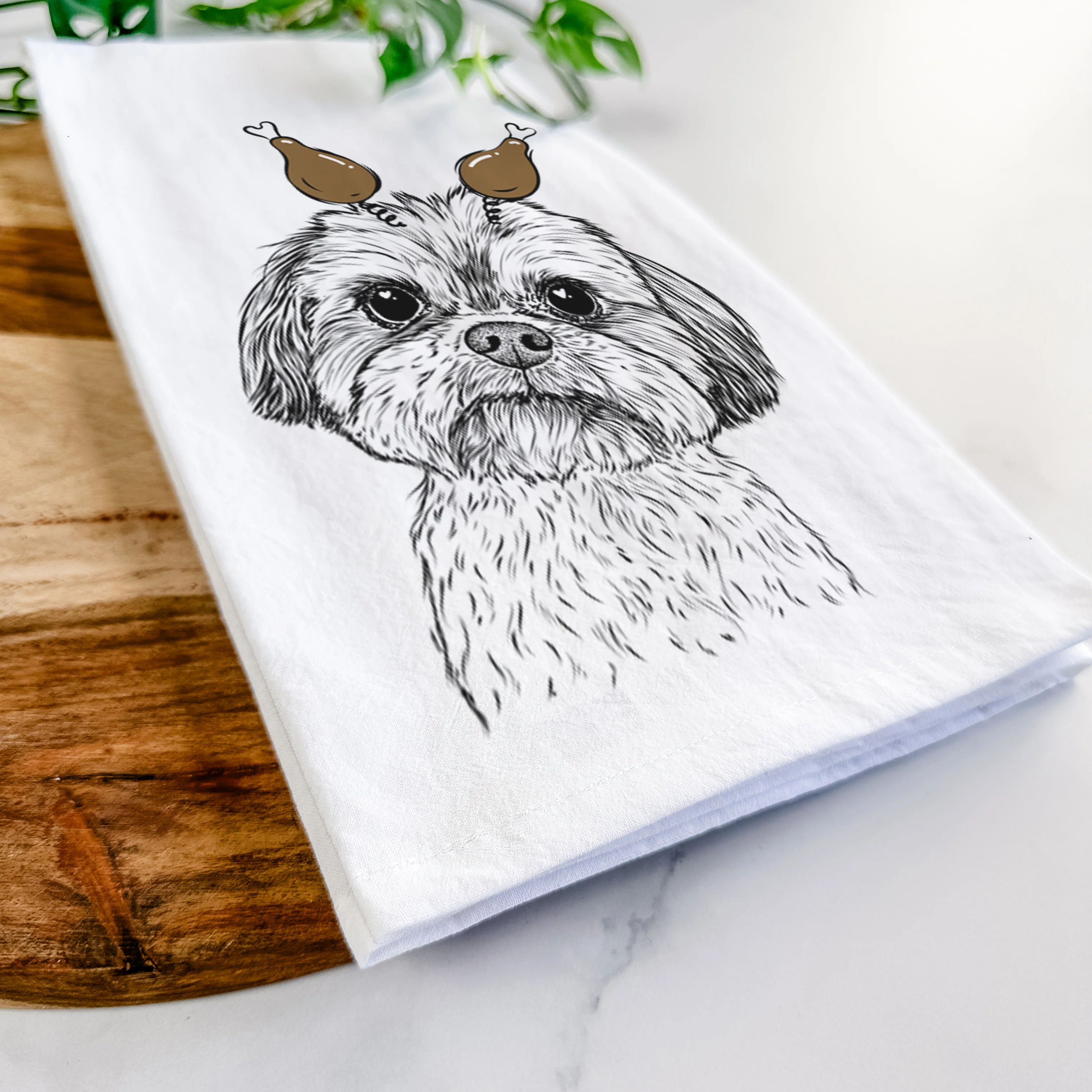 Lucy the Shorkie Tea Towel - Image 11