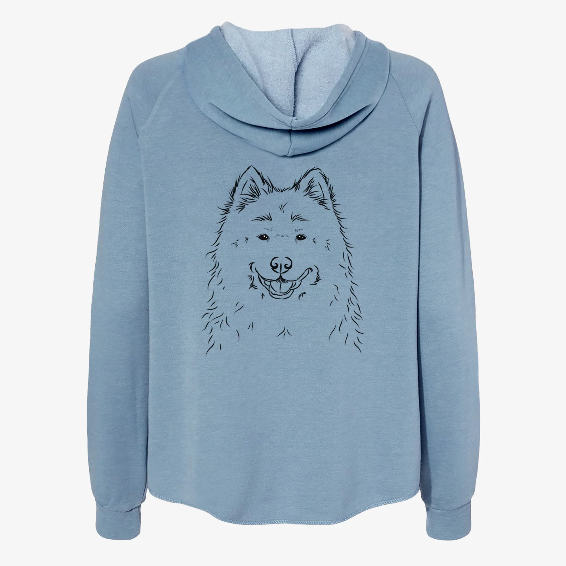 Luka the Samoyed - Women's Cali Wave Zip-Up Sweatshirt - Image 6