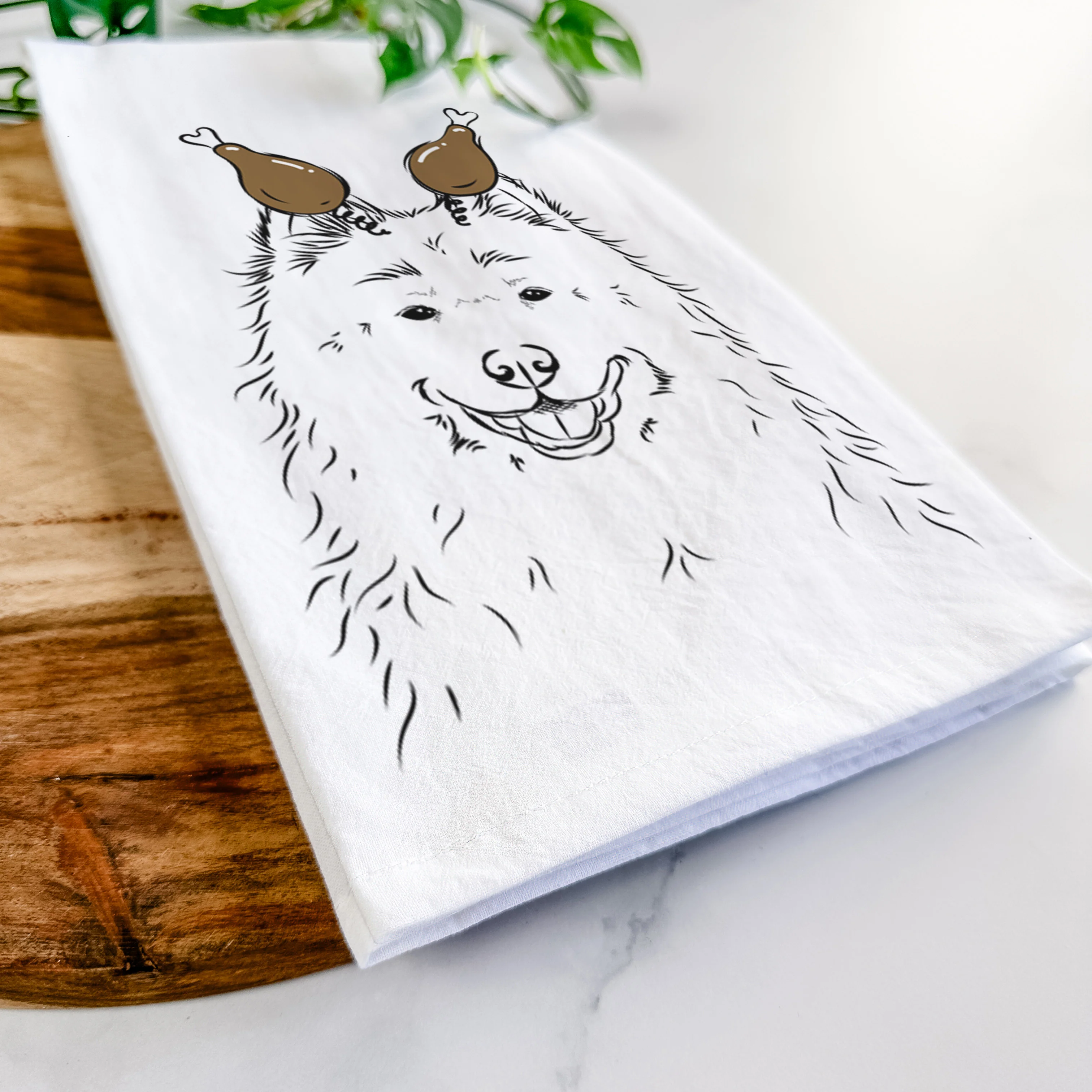 Luka the Samoyed Tea Towel - Image 11